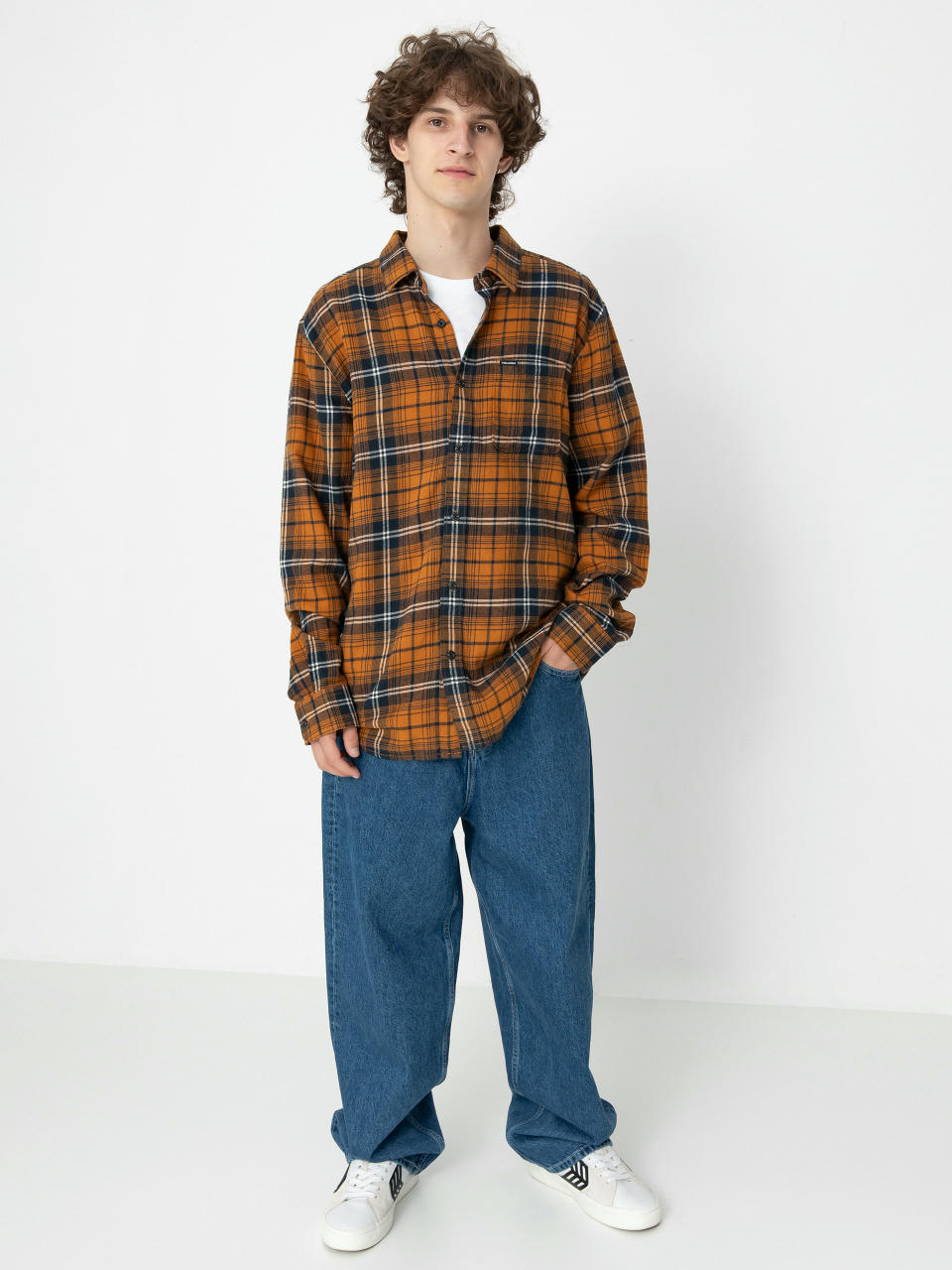 Риза Volcom Caden Plaid Ls (chestnut brown)