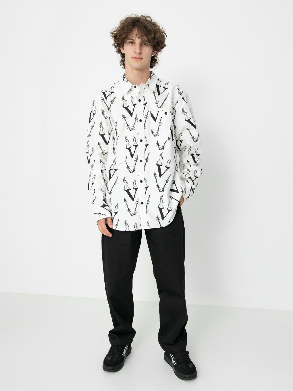 Риза Volcom Fergadelic Woven Ls (white)