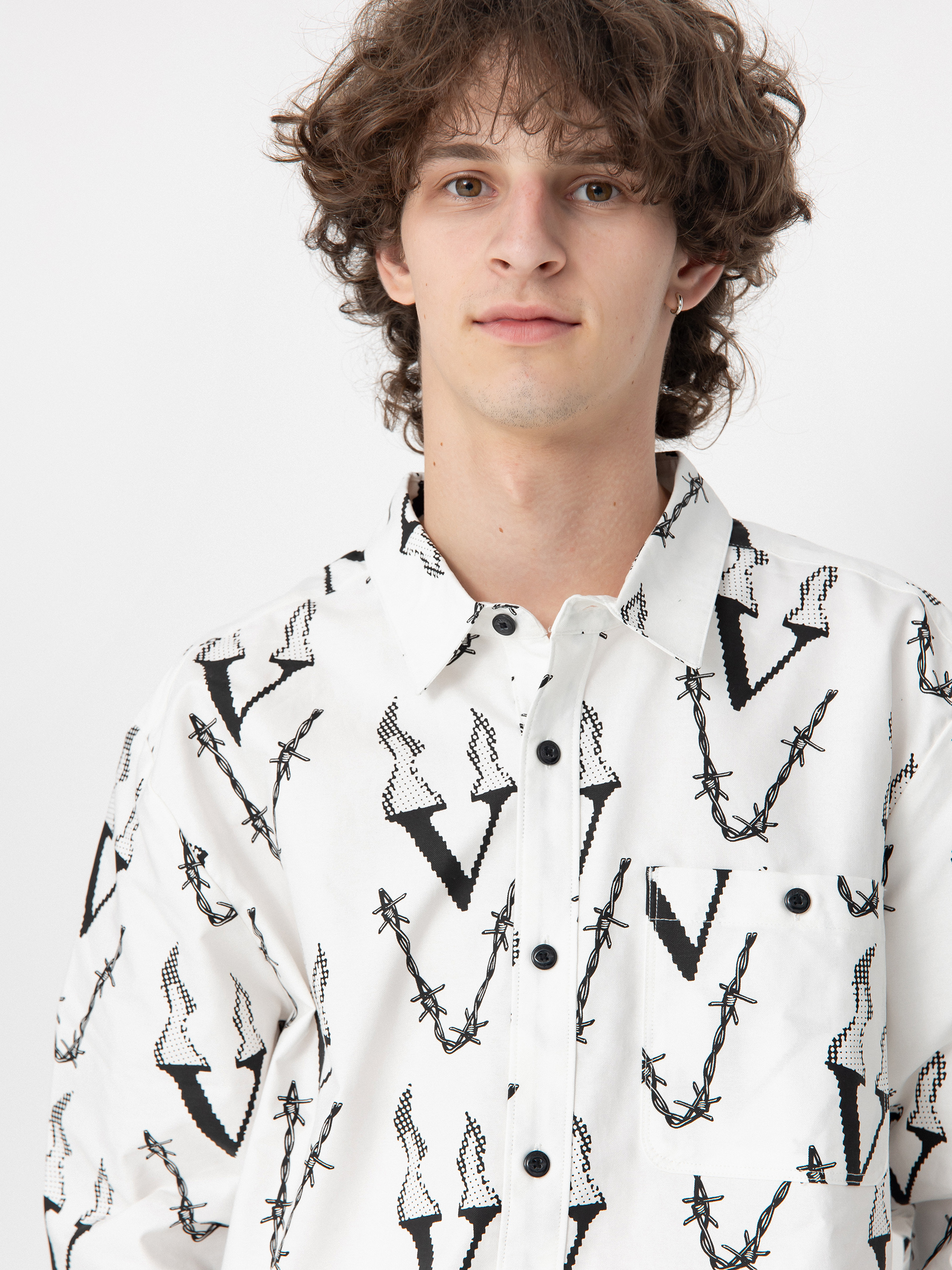 Риза Volcom Fergadelic Woven Ls (white)