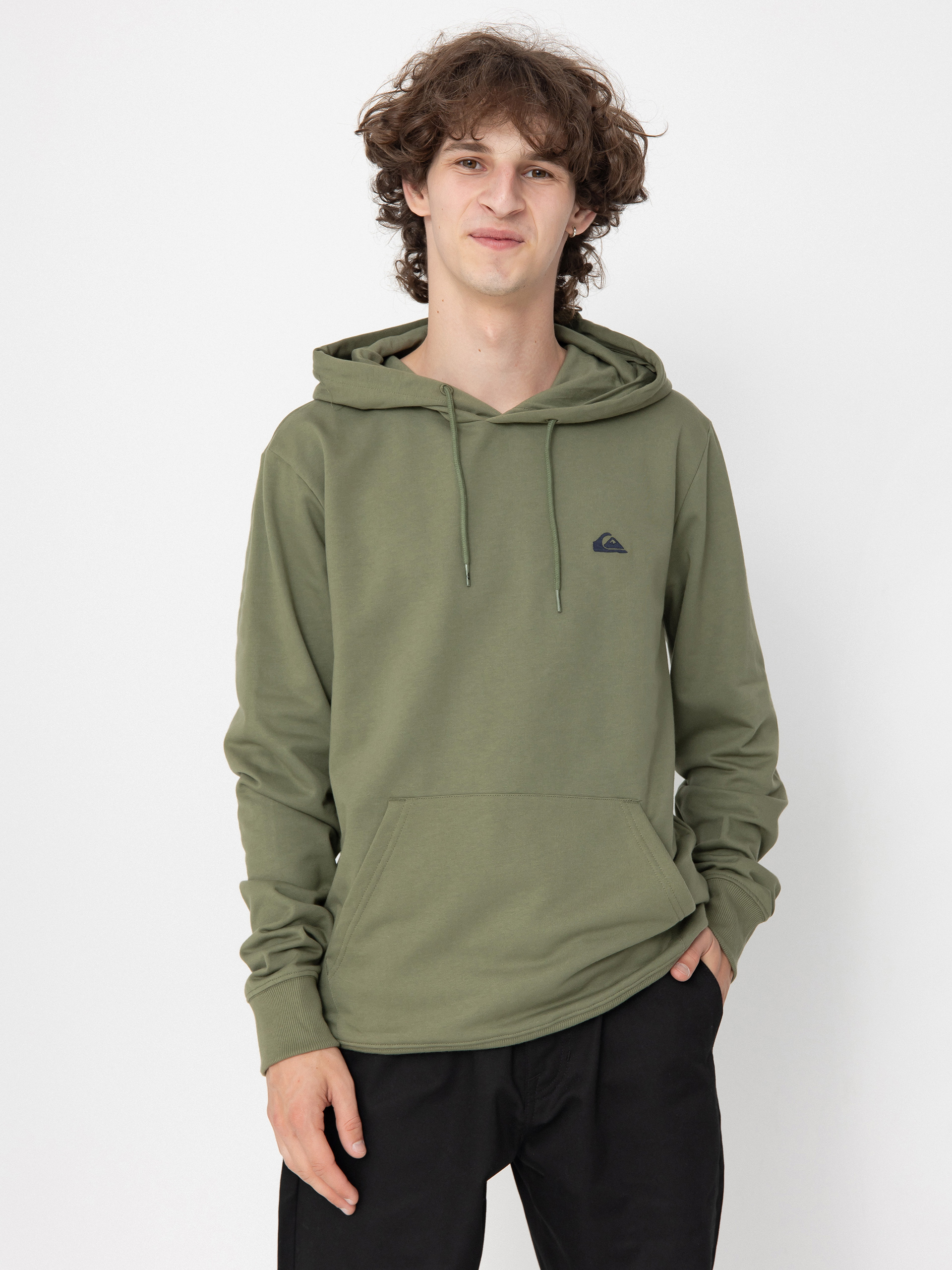 Суитшърт с качулка Quiksilver Basic HD (four leaf clover)