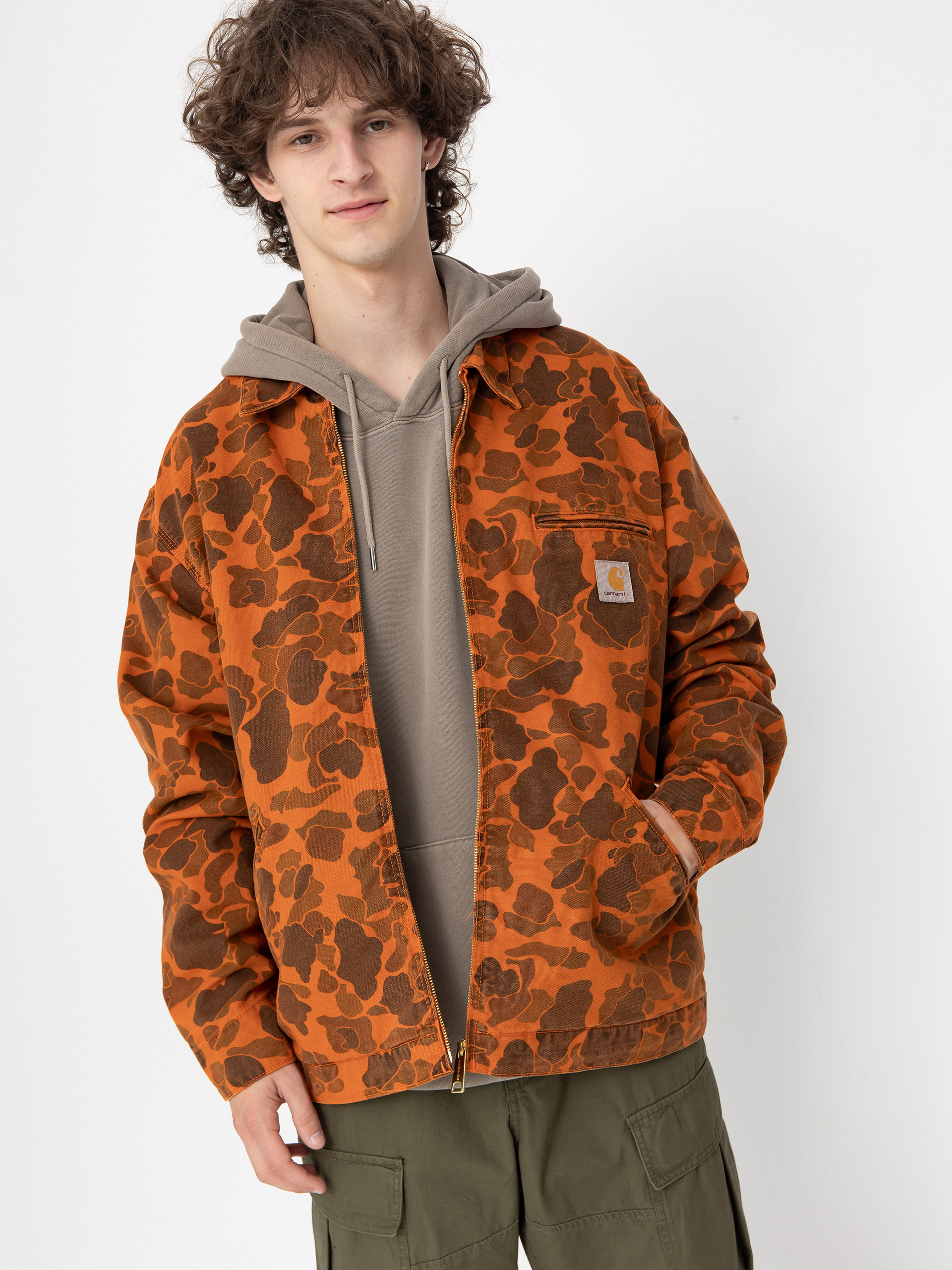 Яке Carhartt WIP Duck Detroit (camo duck/green/turmeric)
