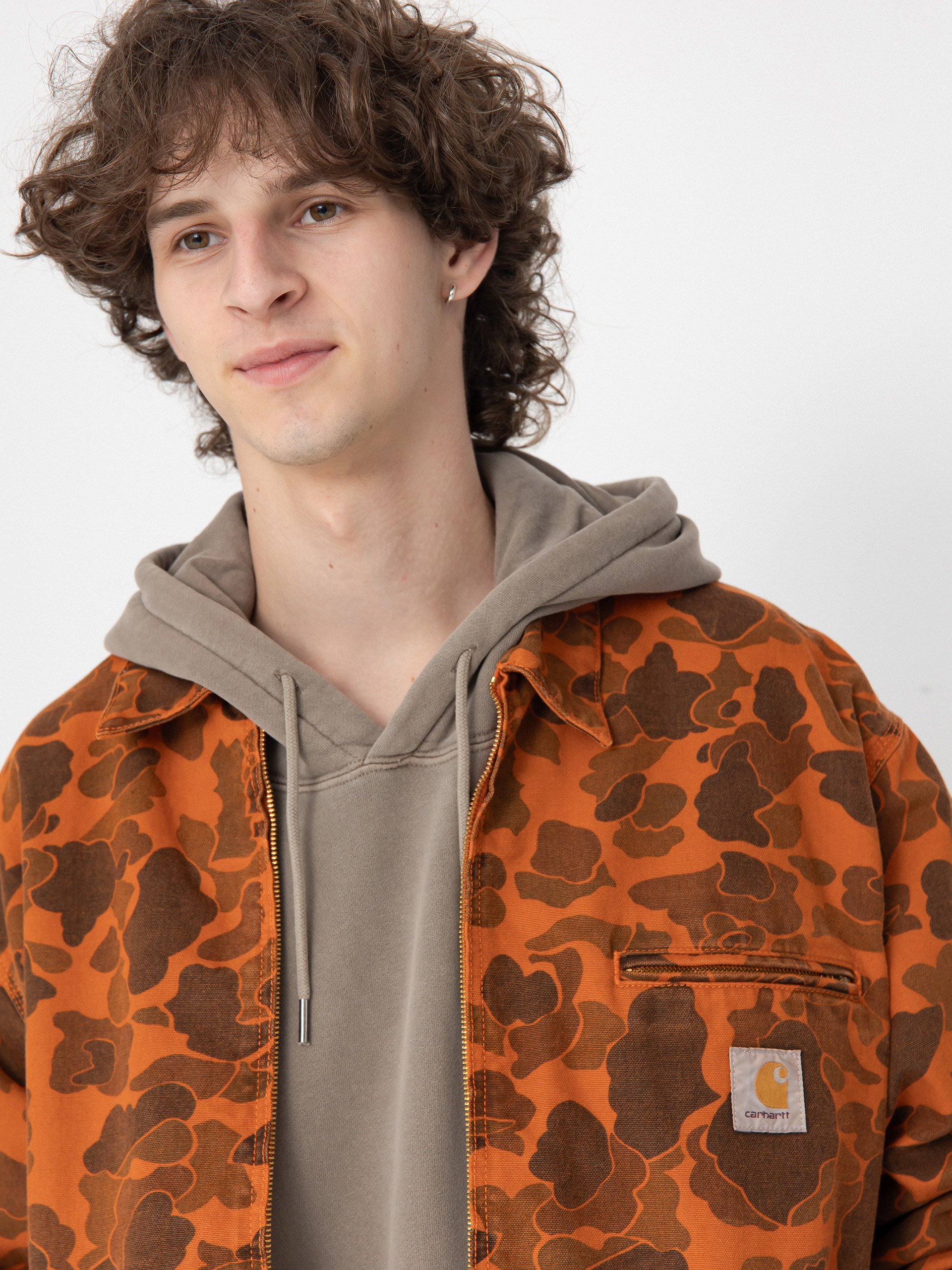 Яке Carhartt WIP Duck Detroit (camo duck/green/turmeric)