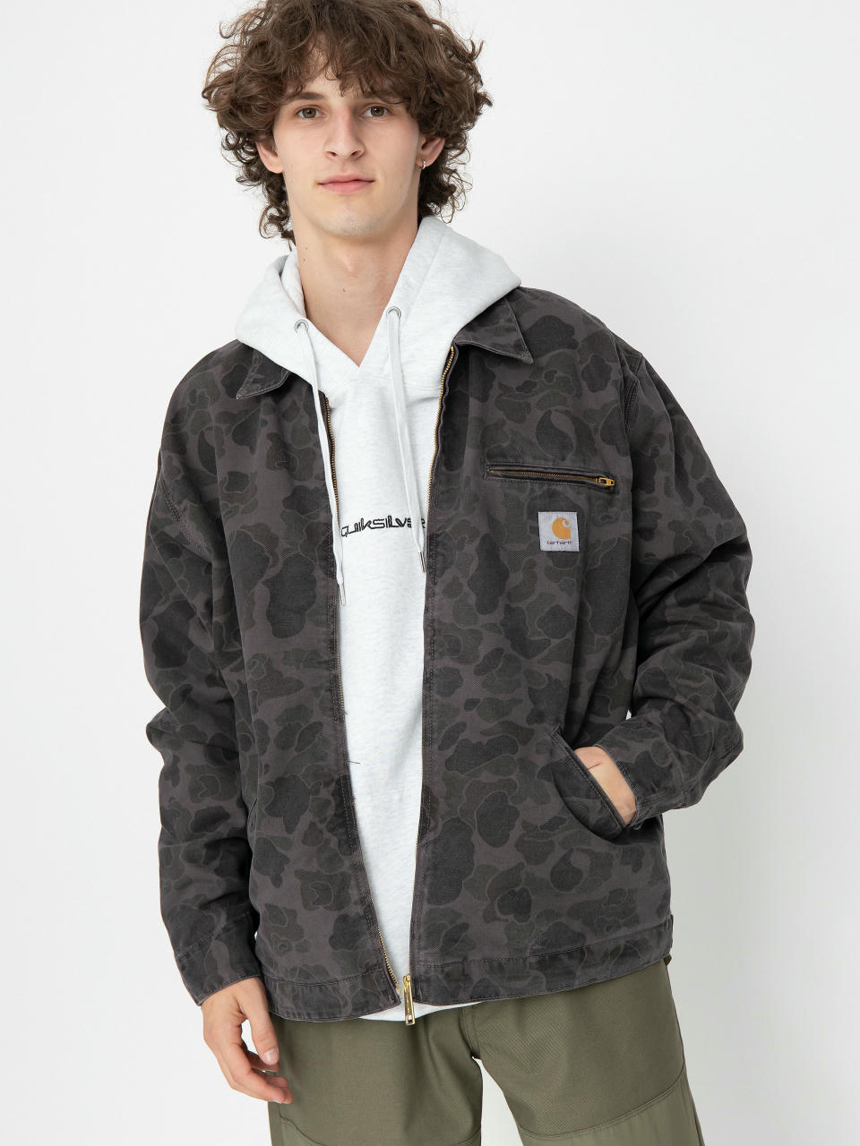 Яке Carhartt WIP Duck Detroit (camo duck/green/graphite)