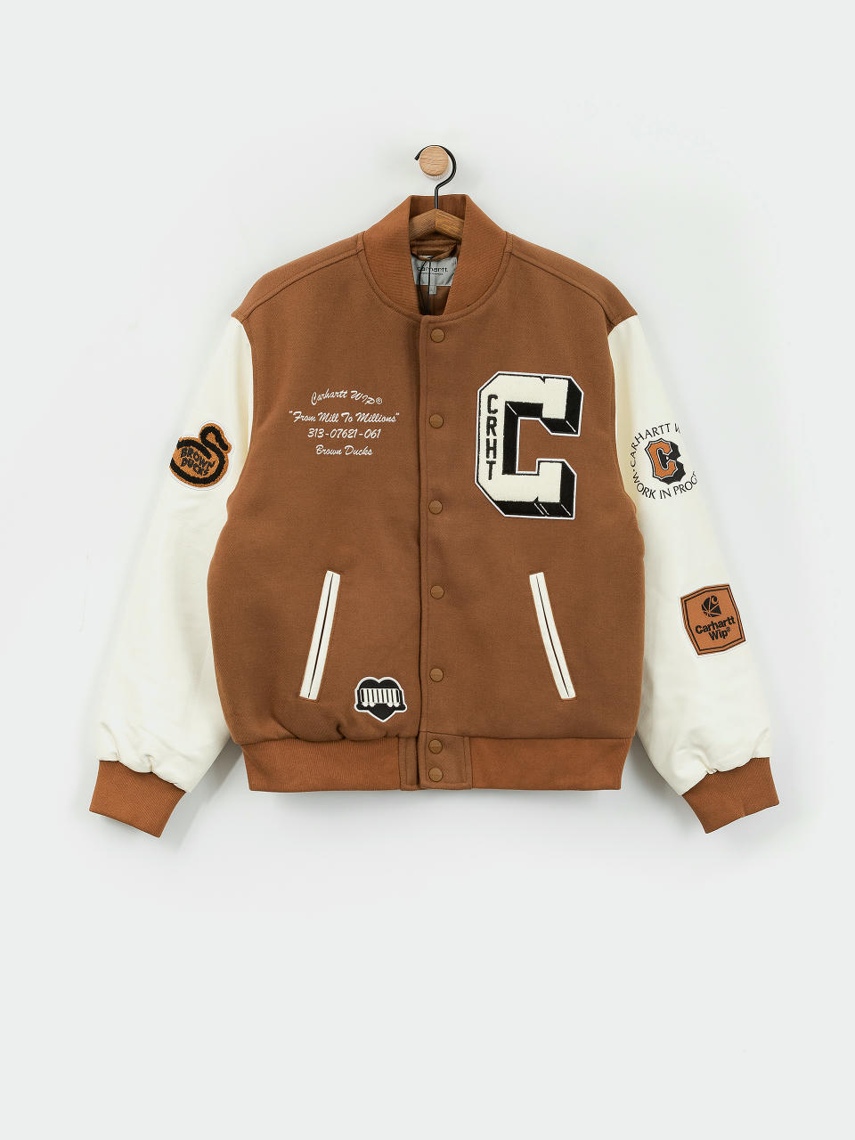 Яке Carhartt WIP Brown Ducks Bomber (hamilton brown/wax)