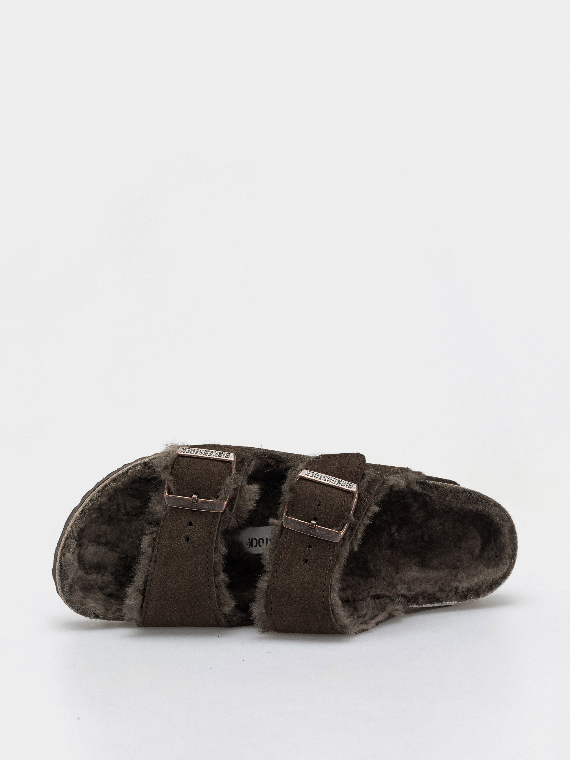 Чехли Birkenstock Arizona Shearling Suede Leather Fur Narrow Wmn (mocha)