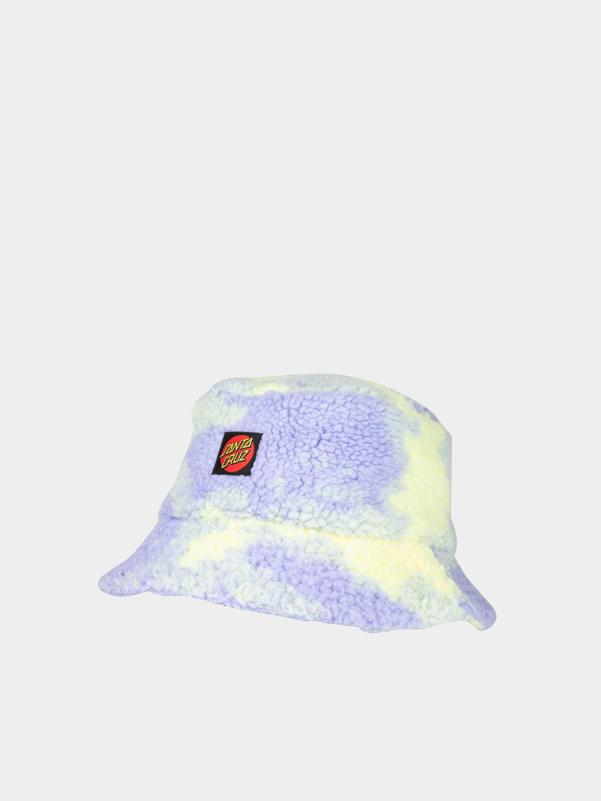 Шапка с козирка Santa Cruz Classic Dot Sherpa Bucket Hat Wmn (purple/yellow tie dye)