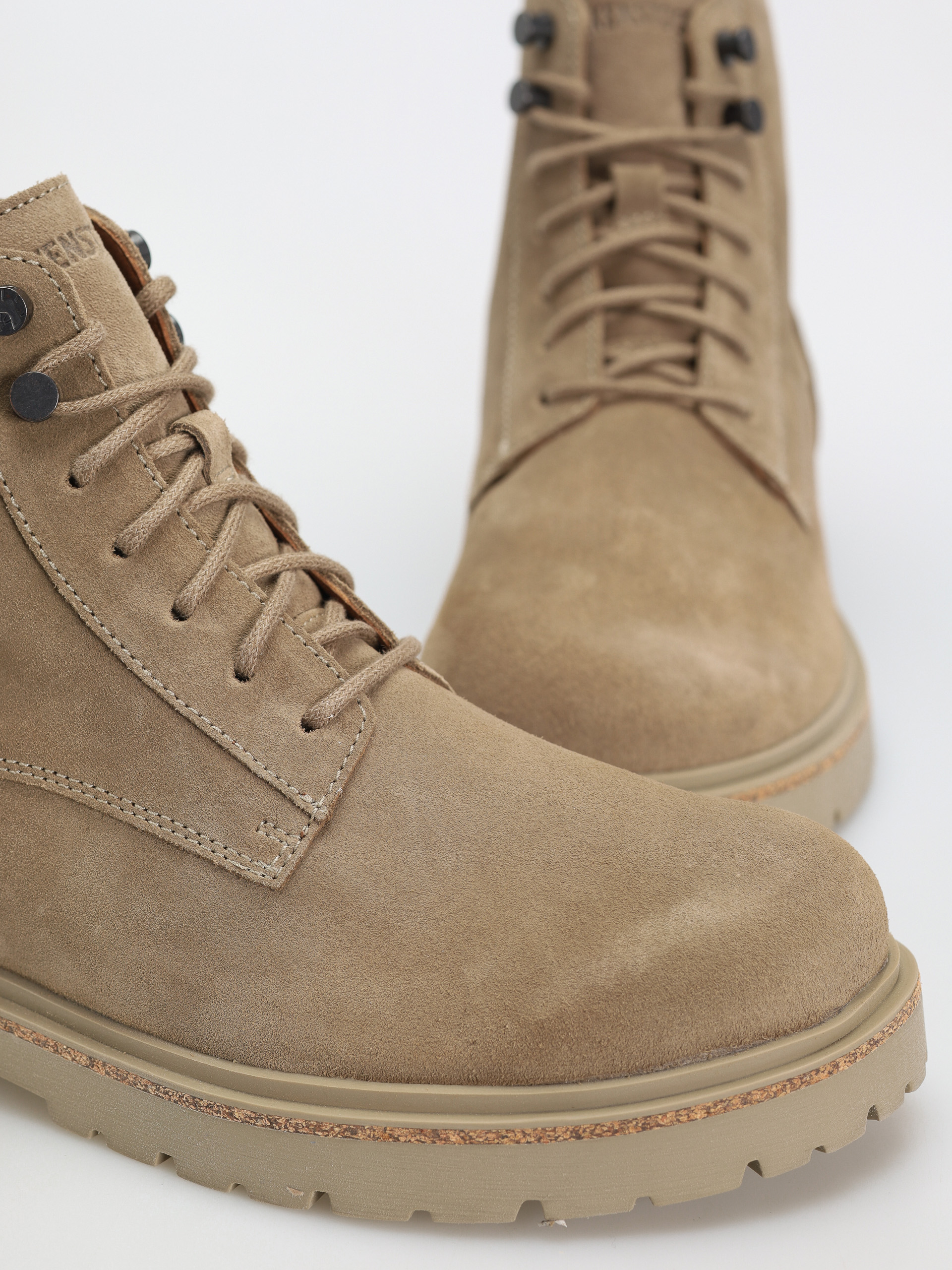 Обувки Birkenstock Highwood Lace Mid Suede Leather Regular (taupe)