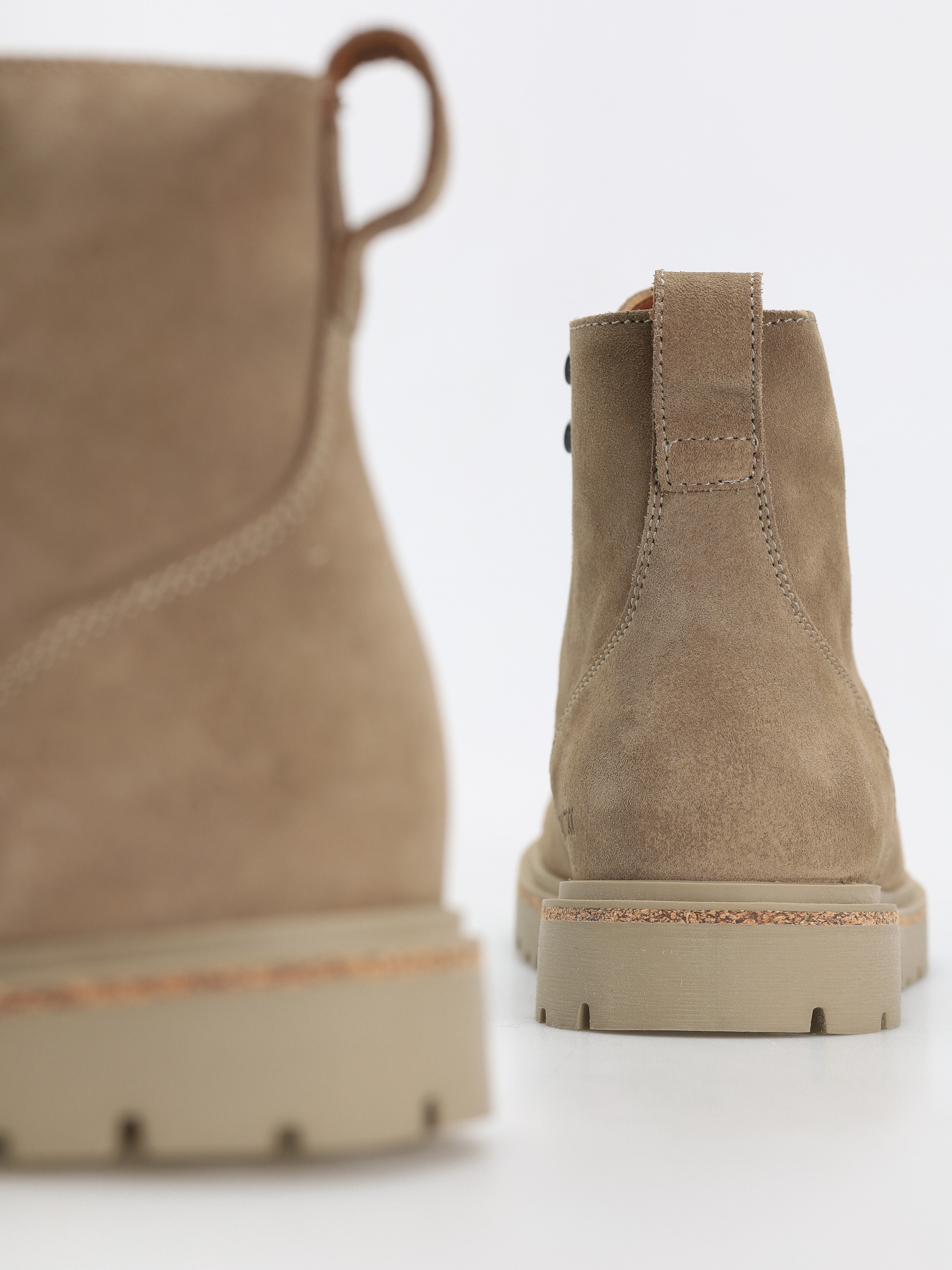 Обувки Birkenstock Highwood Lace Mid Suede Leather Regular (taupe)