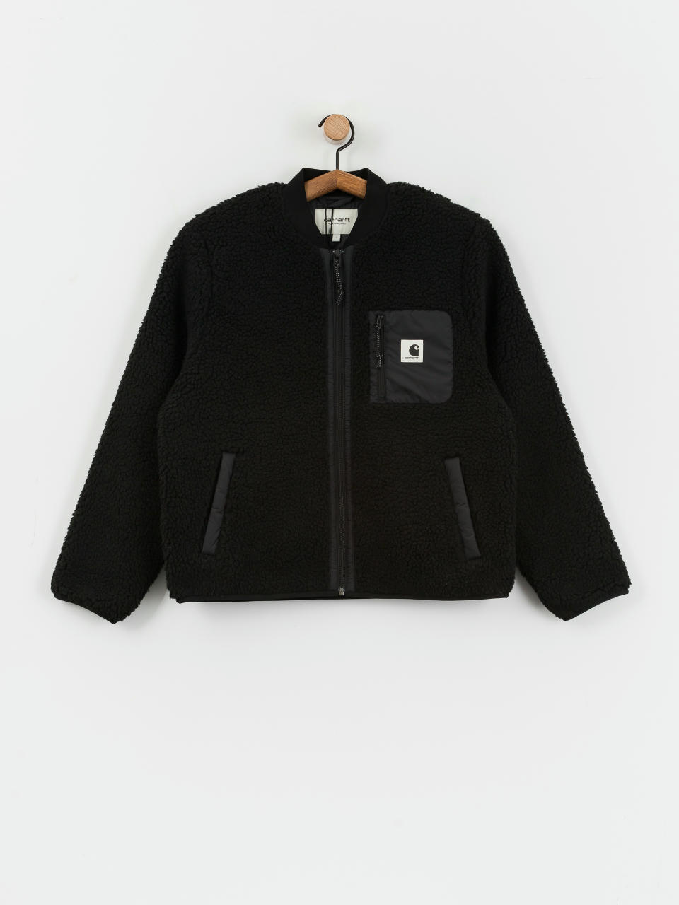 Поларени суитшърт Carhartt WIP Janet Wmn (black/black)