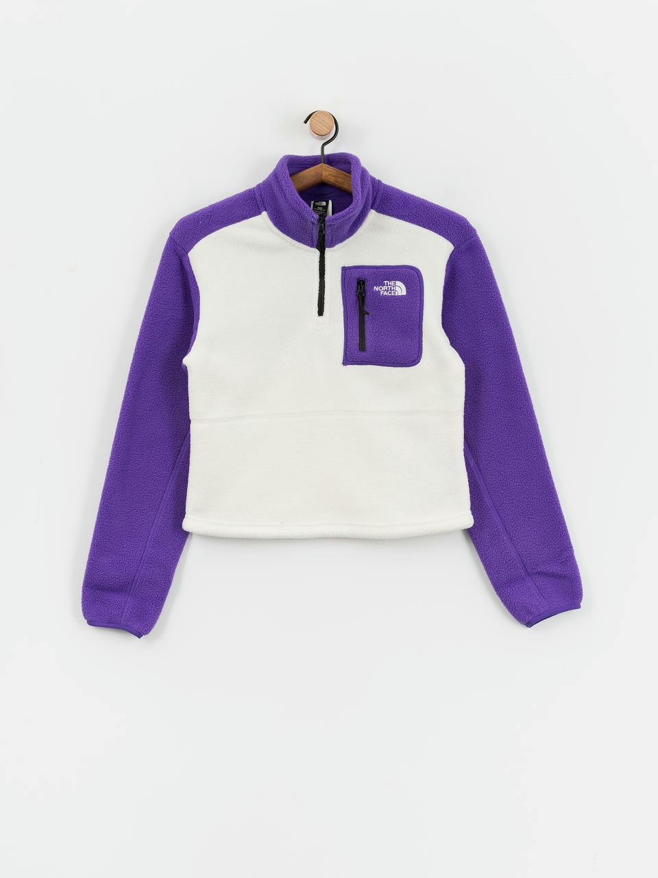 Дамски Поларени суитшърт The North Face Yumiori 1/4 Zip (white dune/peak purple)