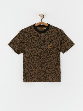 Тениска Carhartt WIP Leo Pocket Wmn (camo leo/tamarind)