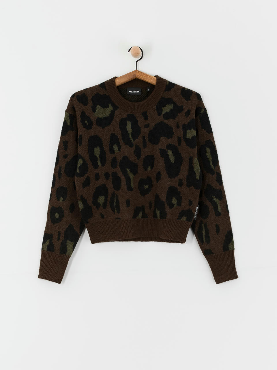 Пуловер Carhartt WIP Merton Wmn (camo leo jacquard/tamarind)