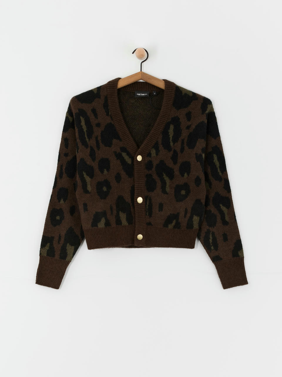 Пуловер Carhartt WIP Merton Cardigan Wmn (camo leo jacquard/tamarind)