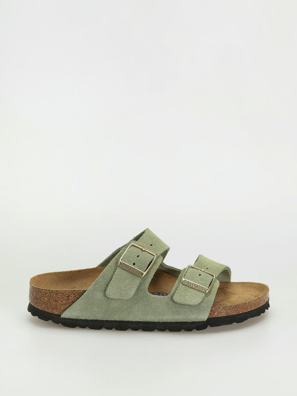 Чехли Birkenstock Arizona Soft Footbed Suede Leather Narrow Wmn (green tea)