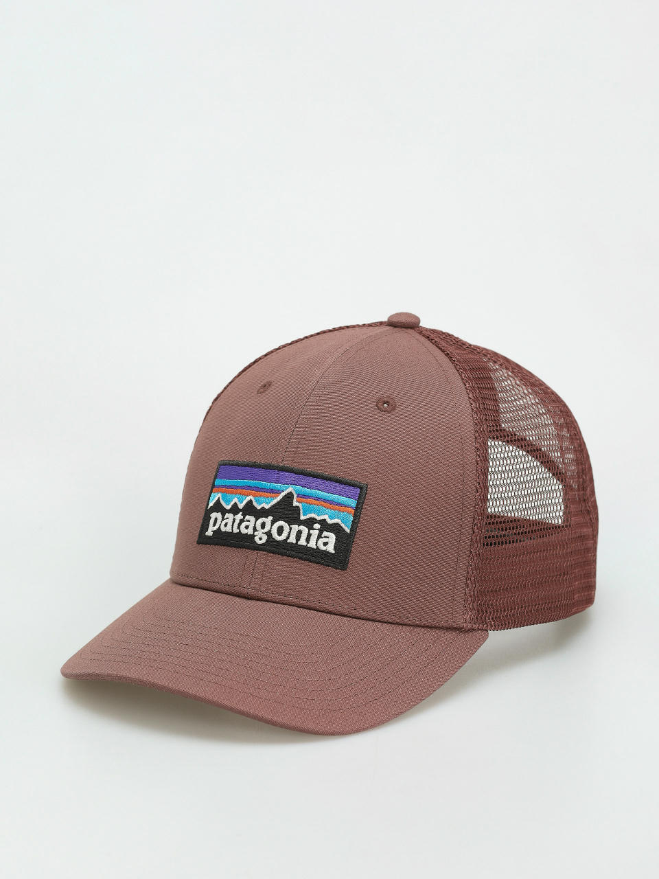 Шапка с козирка Patagonia P 6 Logo LoPro Trucker (dulse mauve)