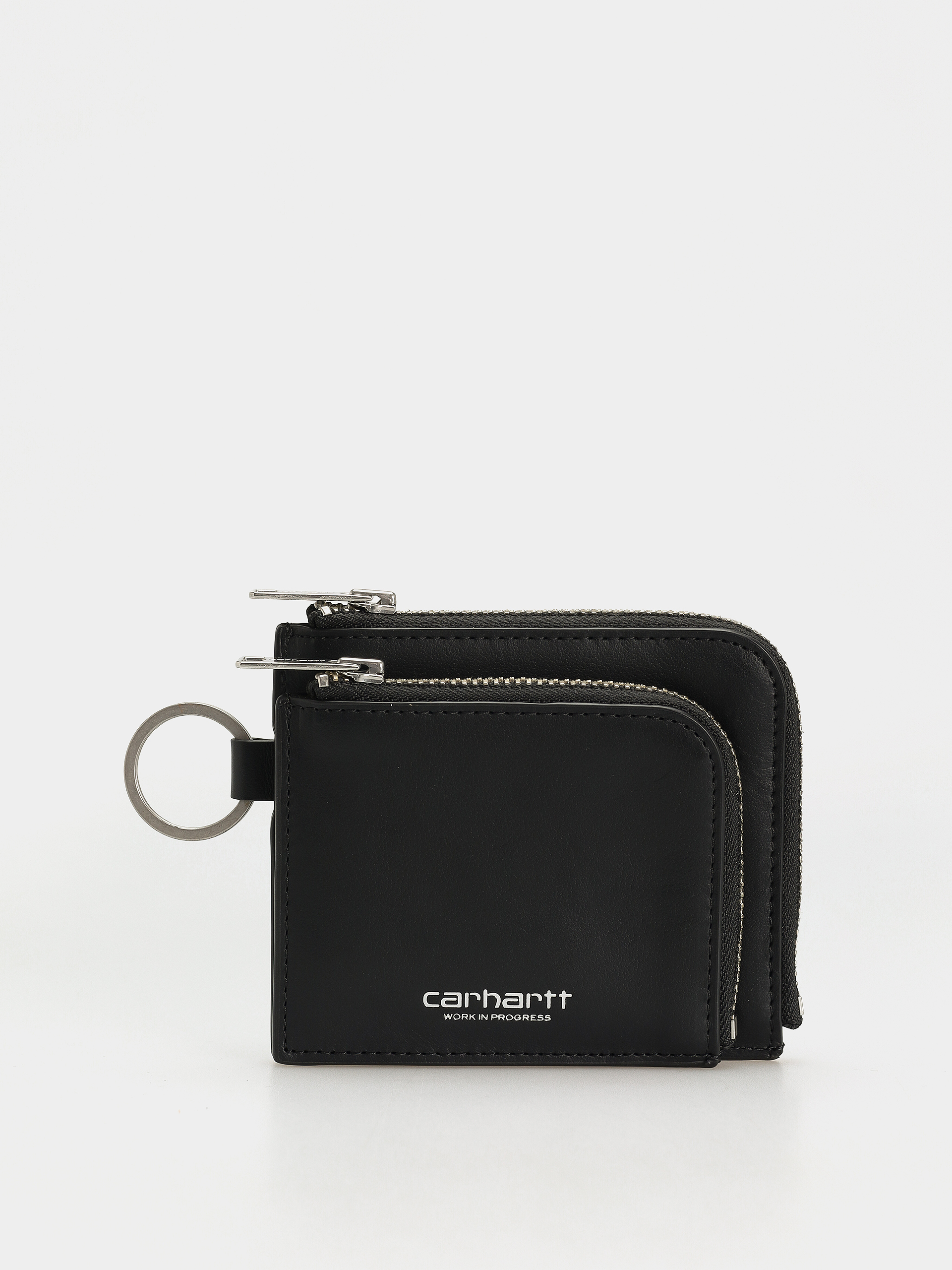 Портмоне Carhartt WIP Double Vegas Zip (black/silver)