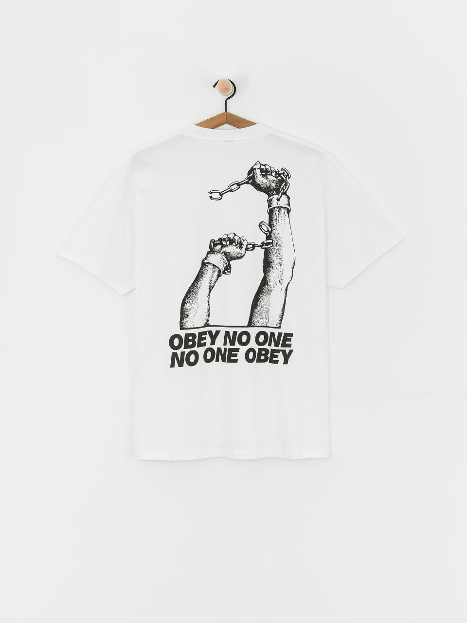 Тениска OBEY No One Obey (white)