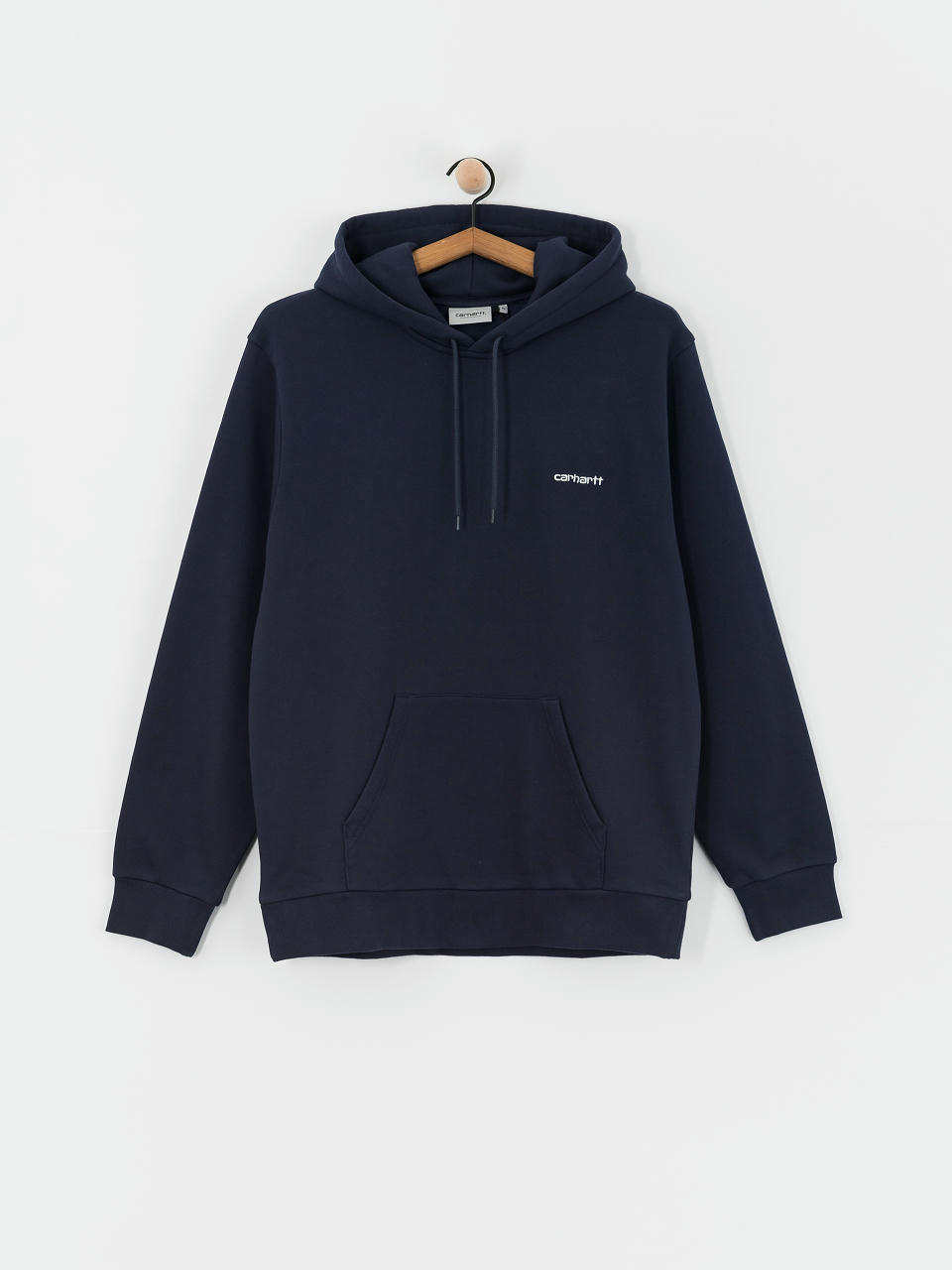 Суитшърт с качулка Carhartt WIP Script Embroidery HD (air force blue/white)