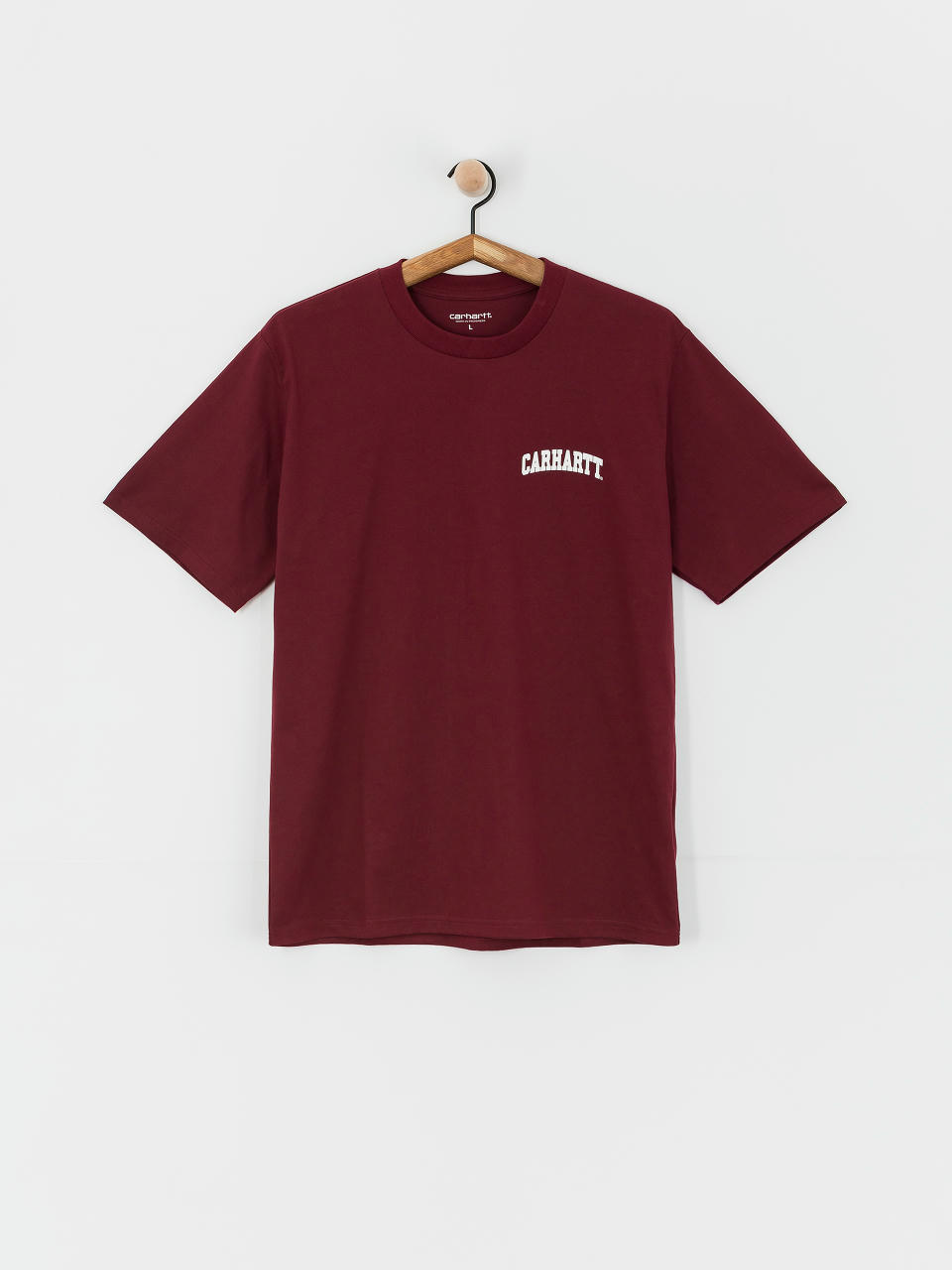 Тениска Carhartt WIP University Script (malbec/white)