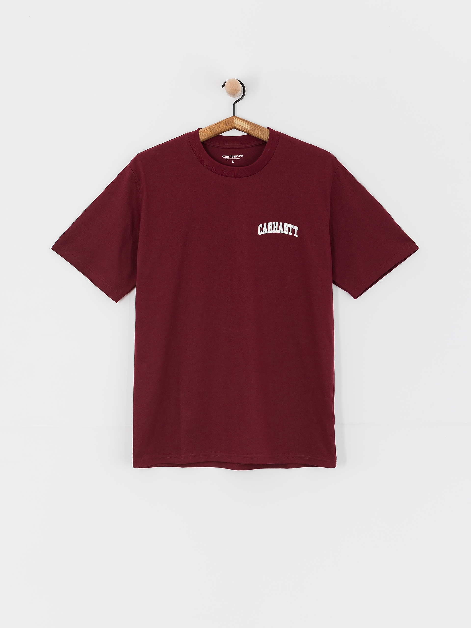 Тениска Carhartt WIP University Script (malbec/white)