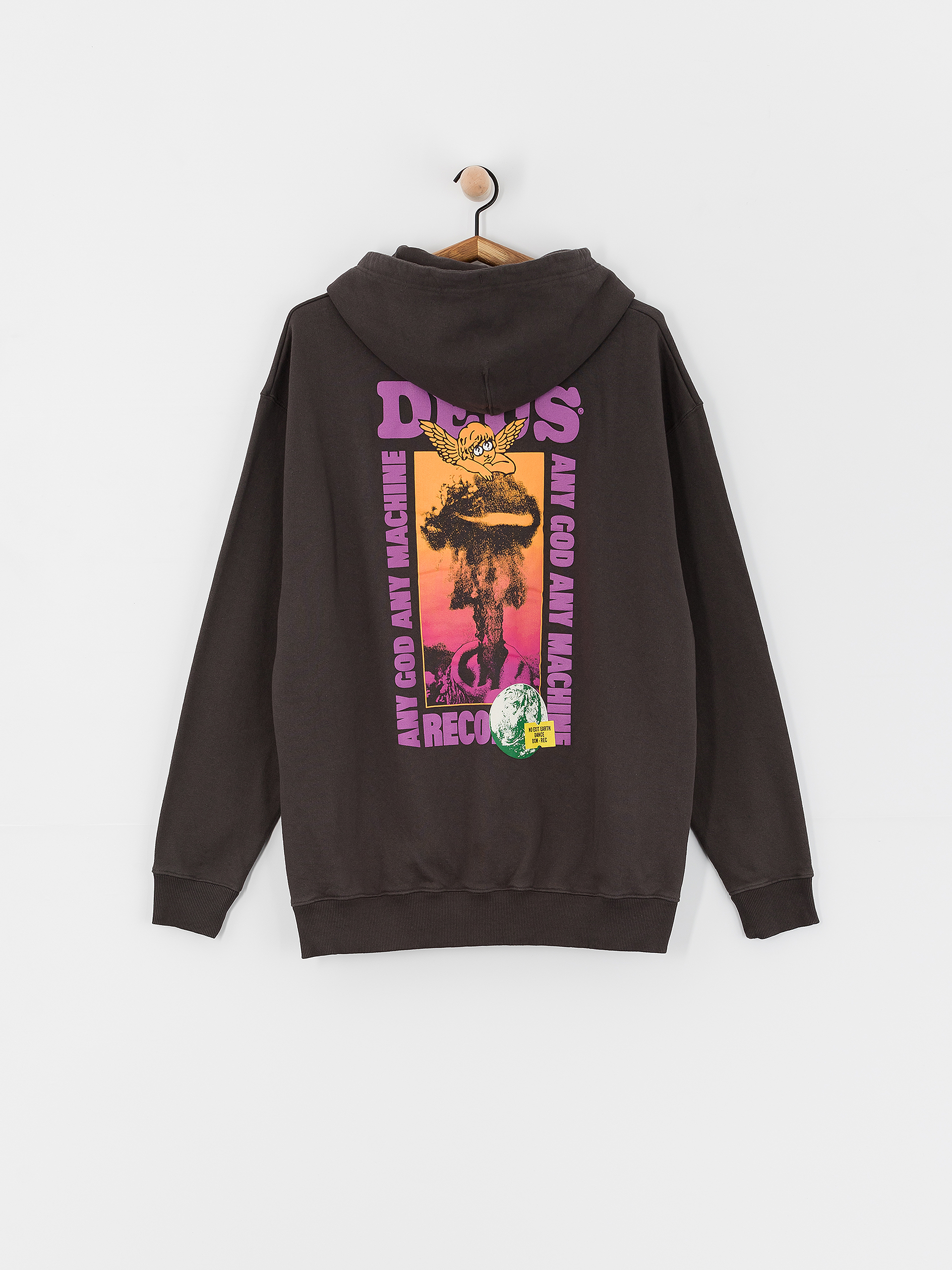 Суитшърт с качулка Deus Ex Machina Angel Energy HD (anthracite)