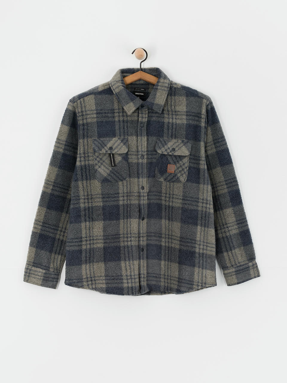 Риза Brixton Bowery Arctic Stretch Ls (washed navy/beige plaid)