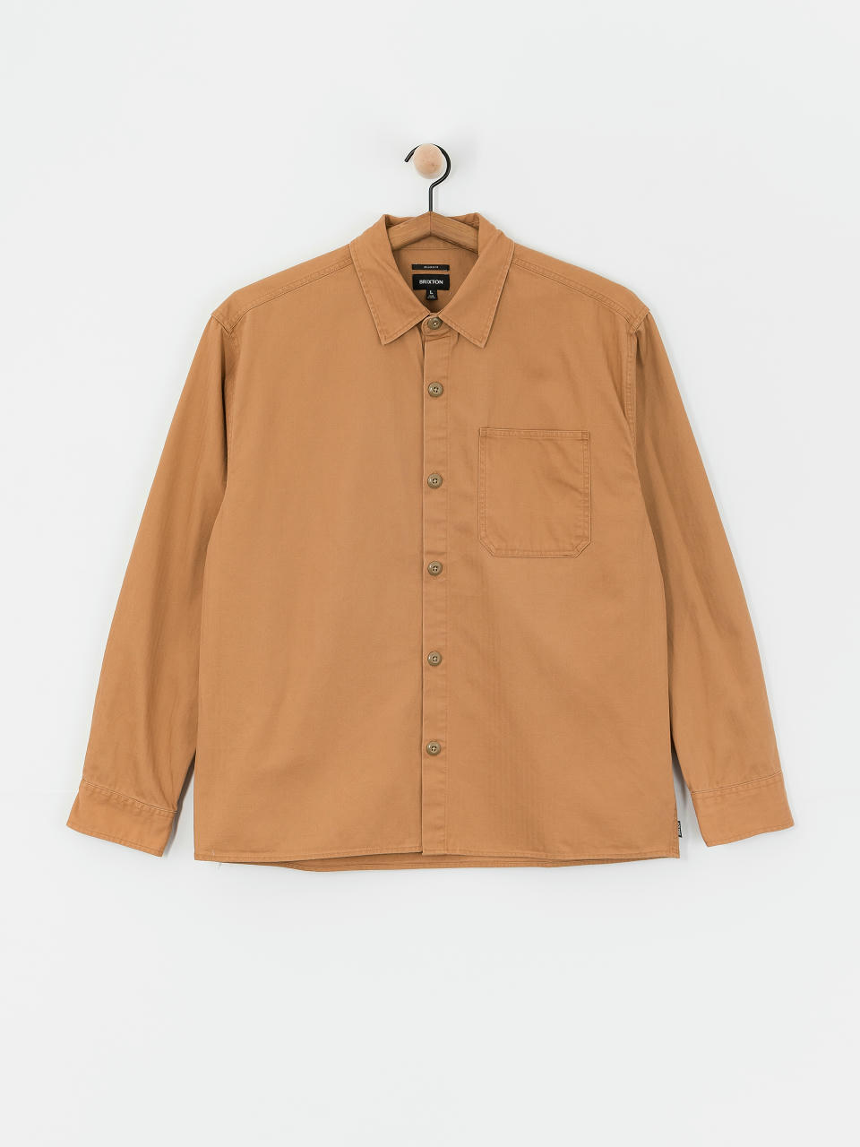 Риза Brixton Selden Overshirt (tobacco brown worn wash)