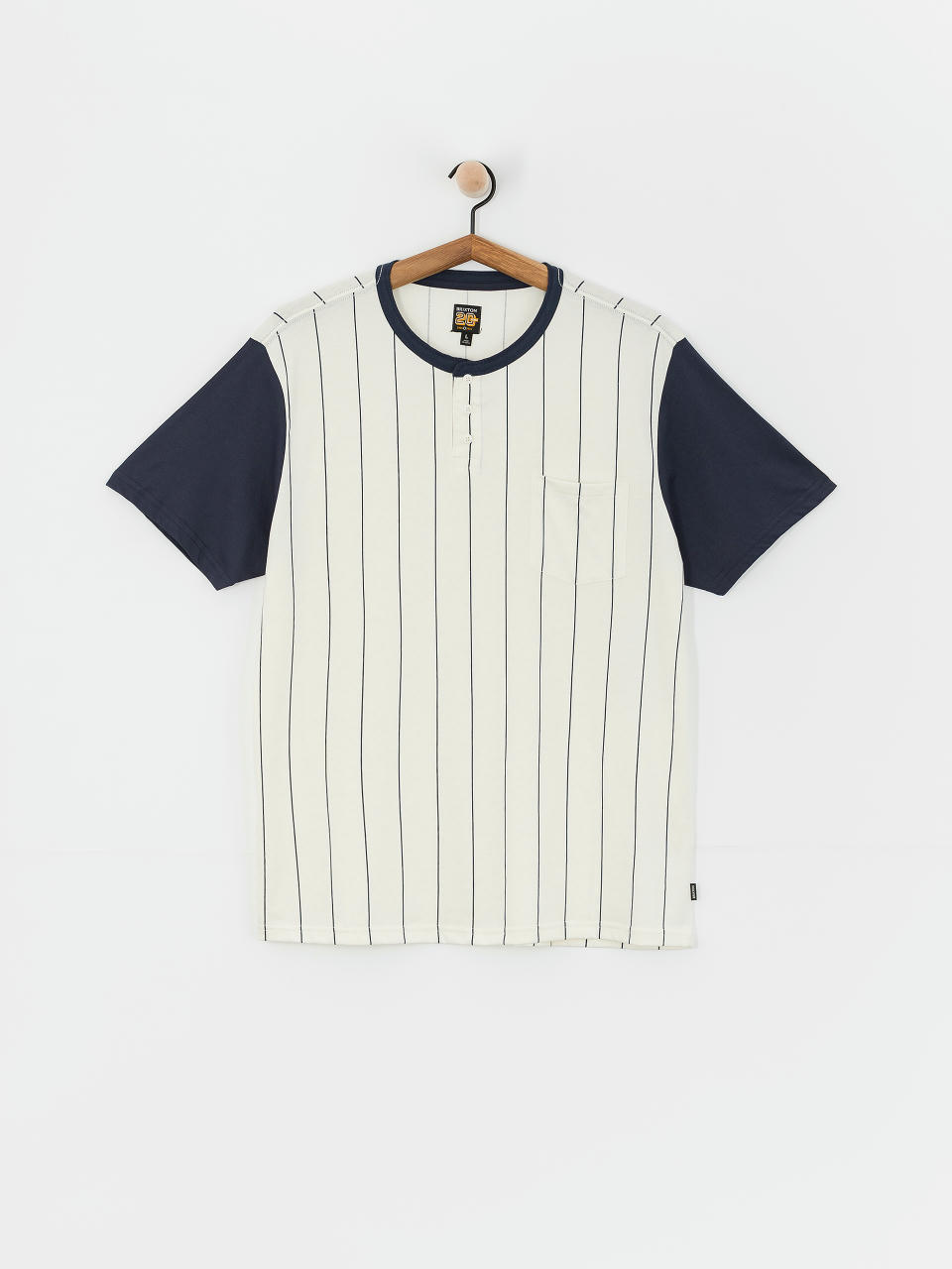 Тениска Brixton 20Th Anniversary Detroit Pkt (off white/washed navy)