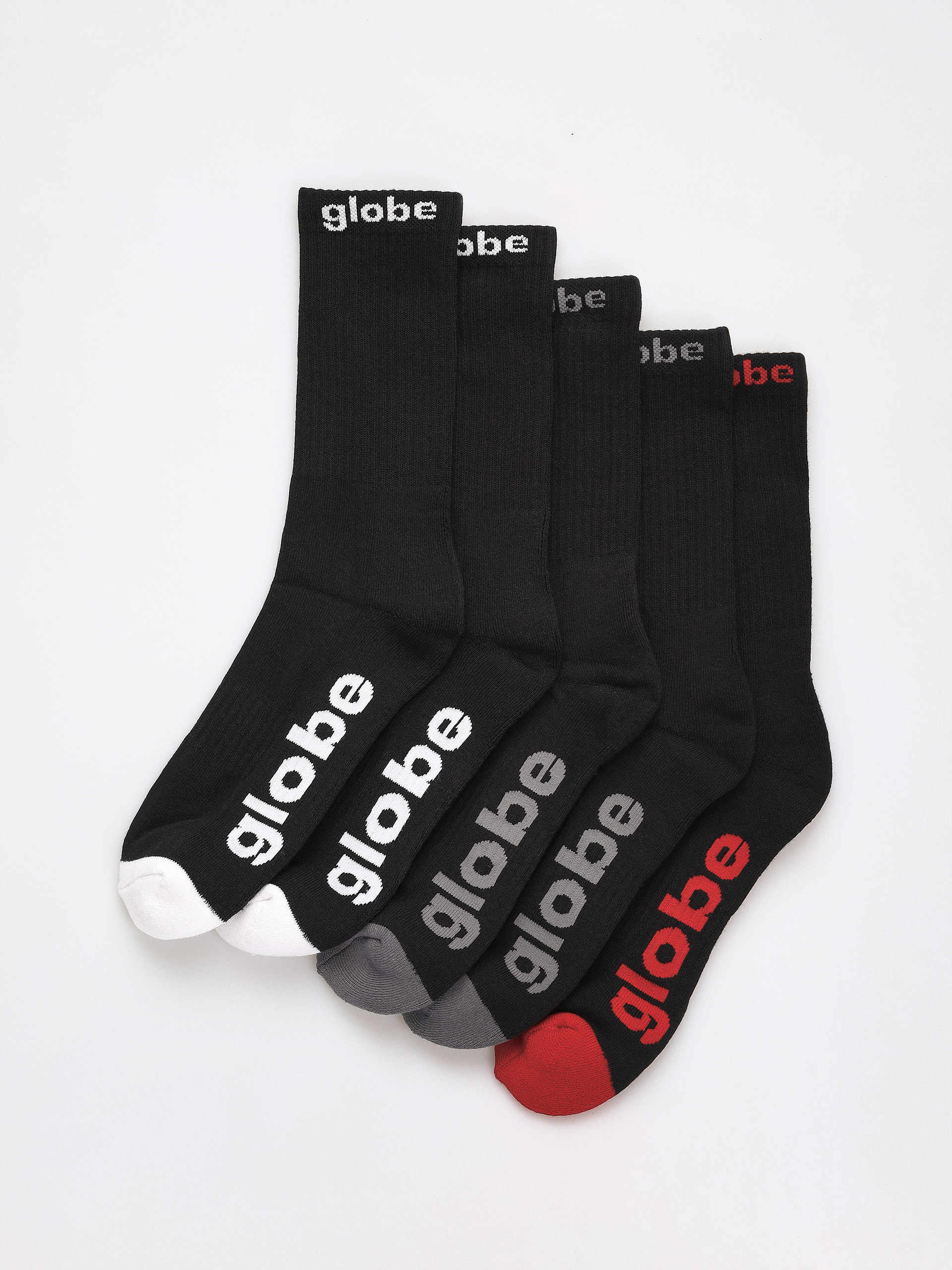 Чорапи Globe Og 5 Pack (black/assorted)