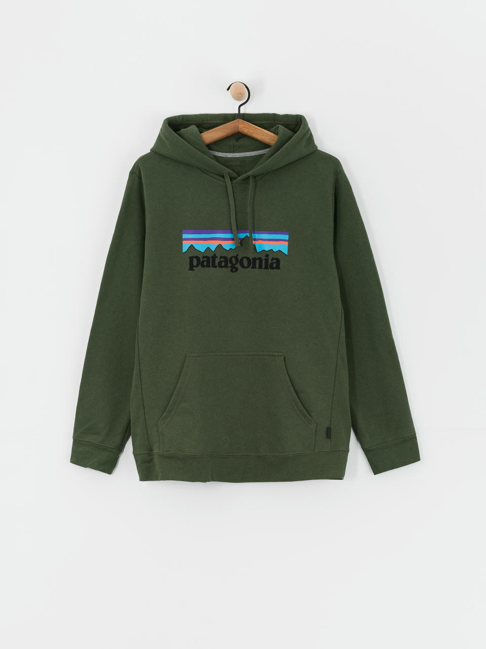 Суитшърт с качулка Patagonia P-6 Logo Uprisal HD (torrey pine green)