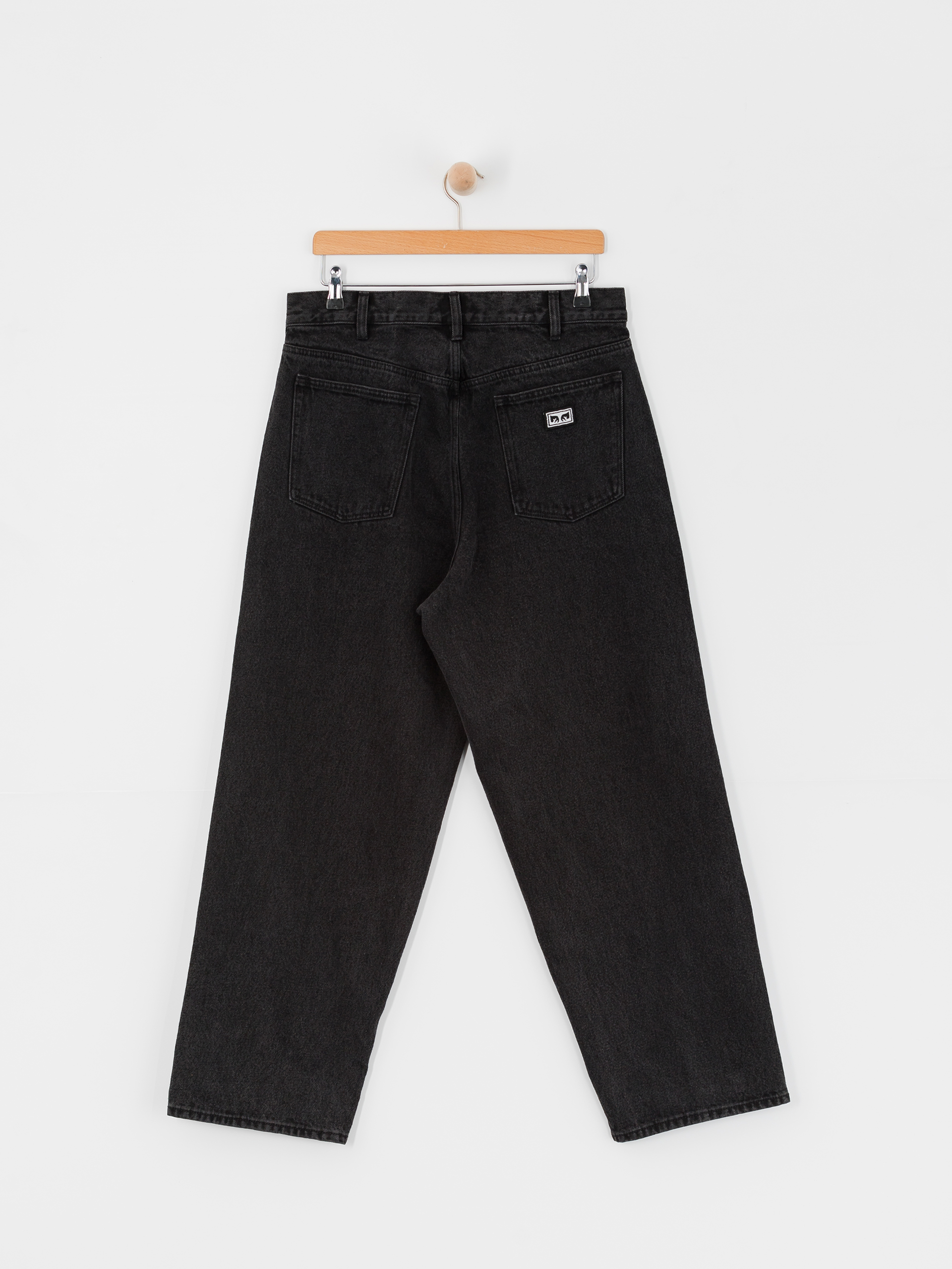 Панталони OBEY Bigwig Baggy Denim (faded black)