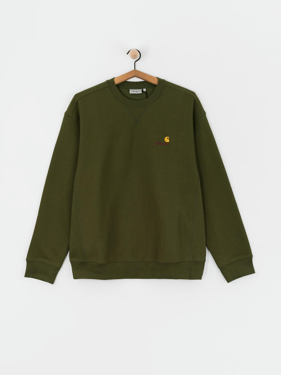 Суитшърт Carhartt WIP American Script (tarragon)