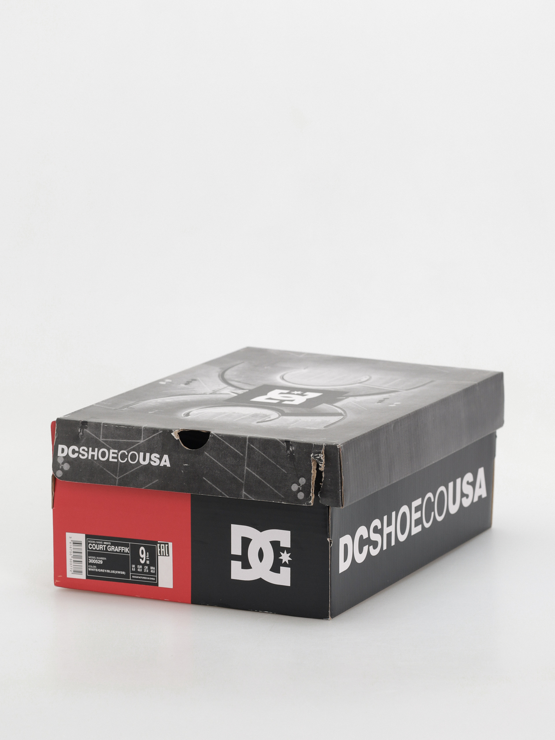 Обувки DC Court Graffik (white/grey/blue)