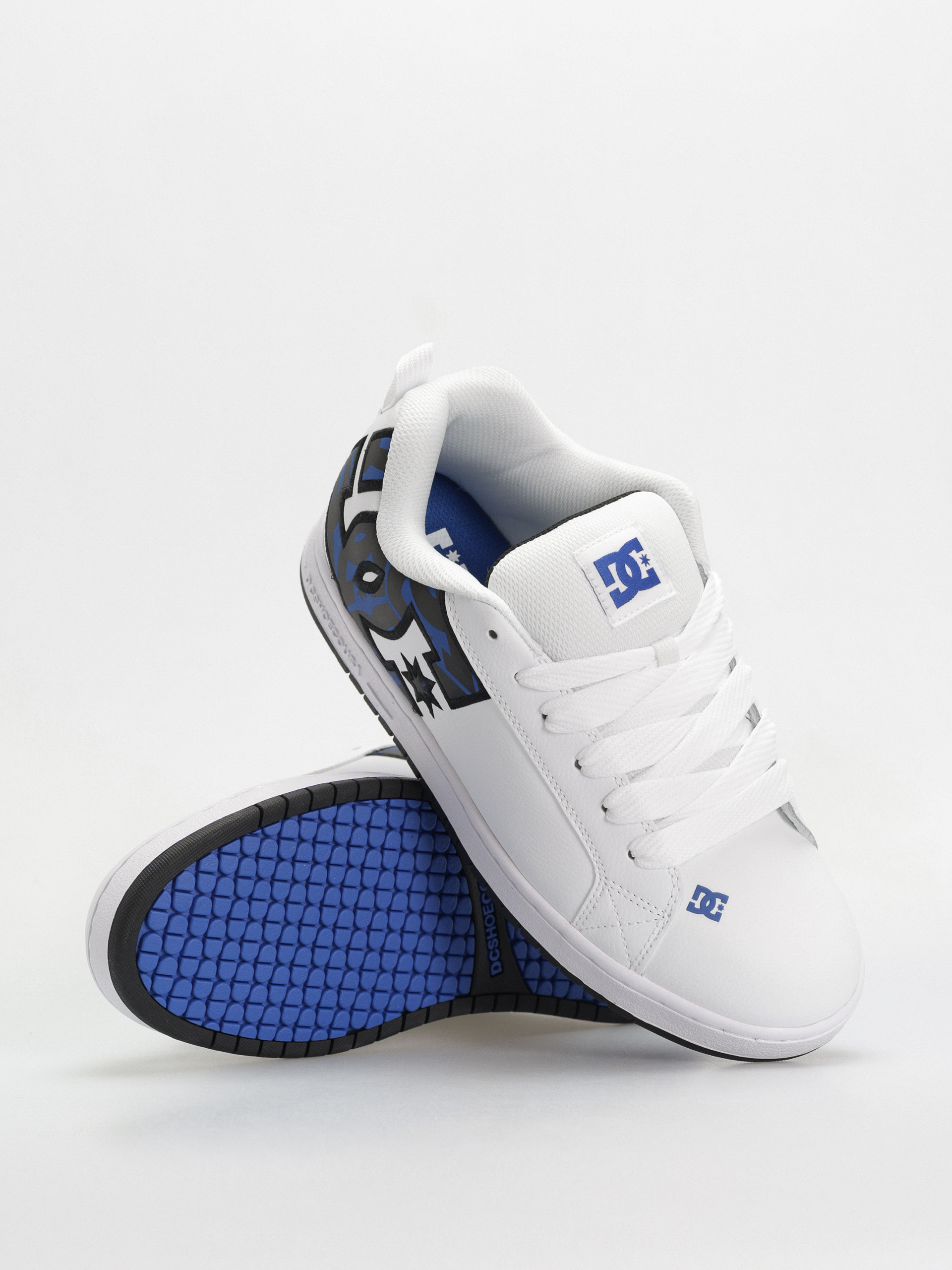 Обувки DC Court Graffik (white/grey/blue)