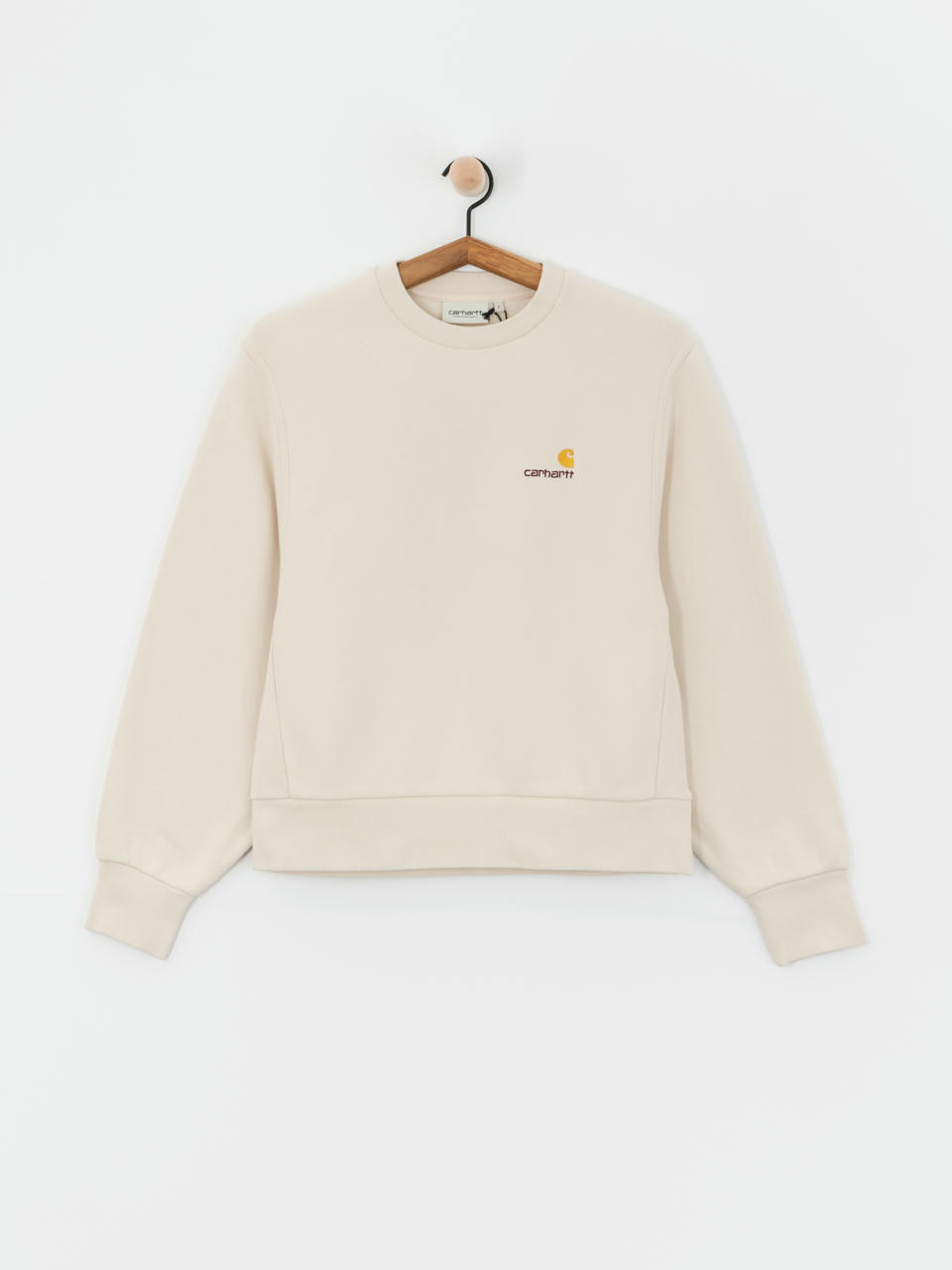 Суитшърт Carhartt WIP American Script Wmn (moonbeam)