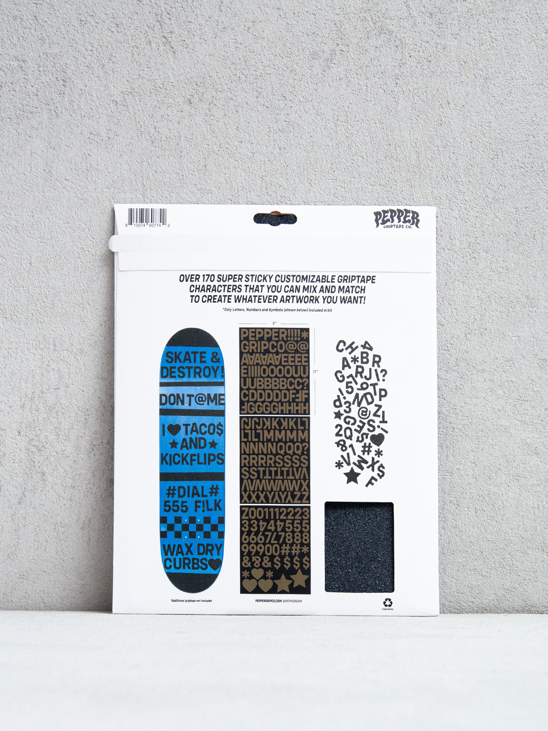 Шкурка Pepper_Griptape Alphanumeric (black)