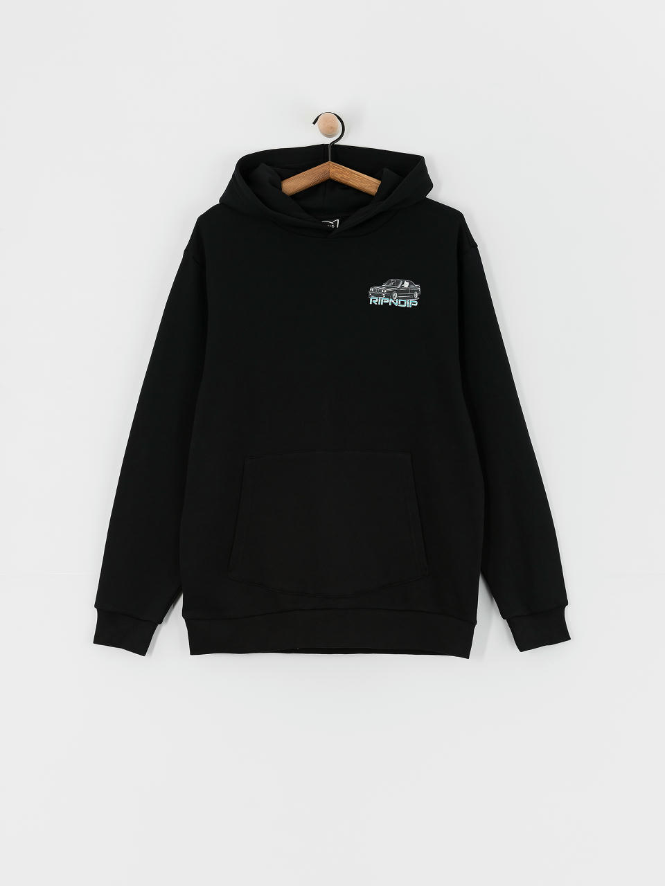 Суитшърт с качулка RipNDip Vroom Vroom HD (black)