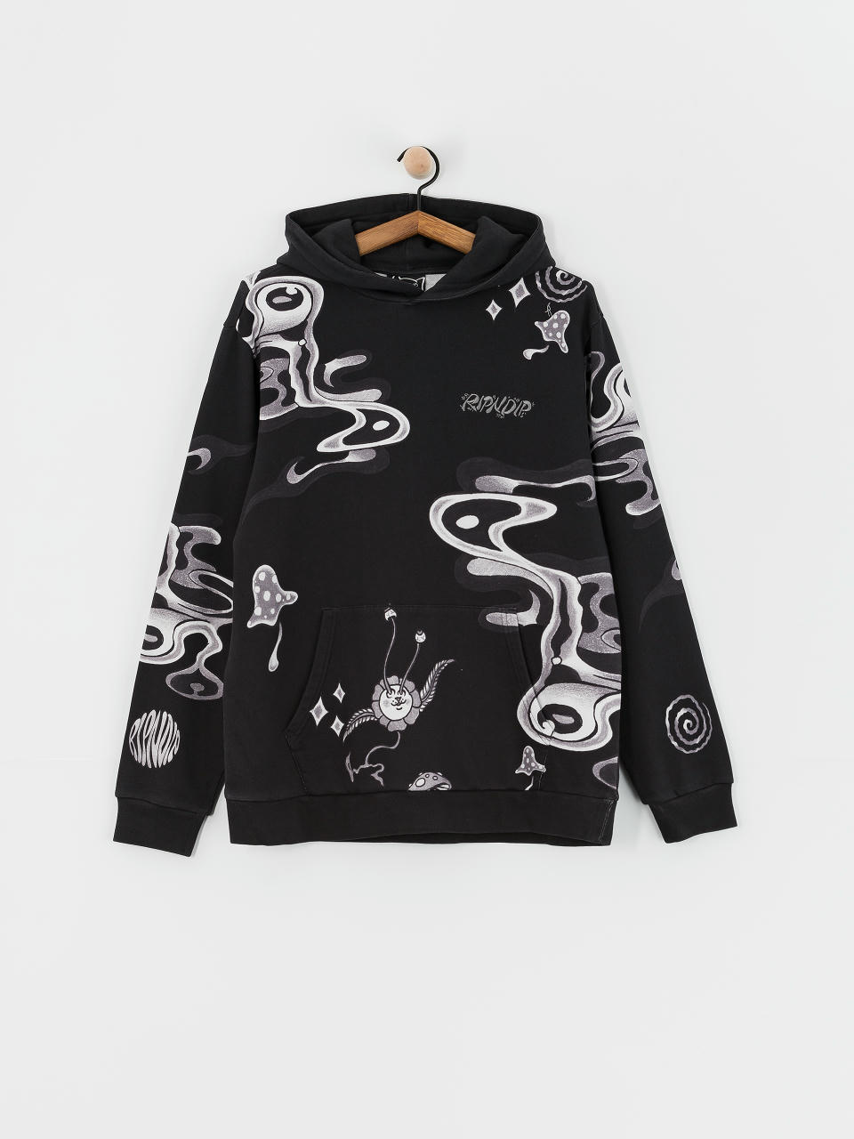 Суитшърт с качулка RipNDip Space Walk HD (black)