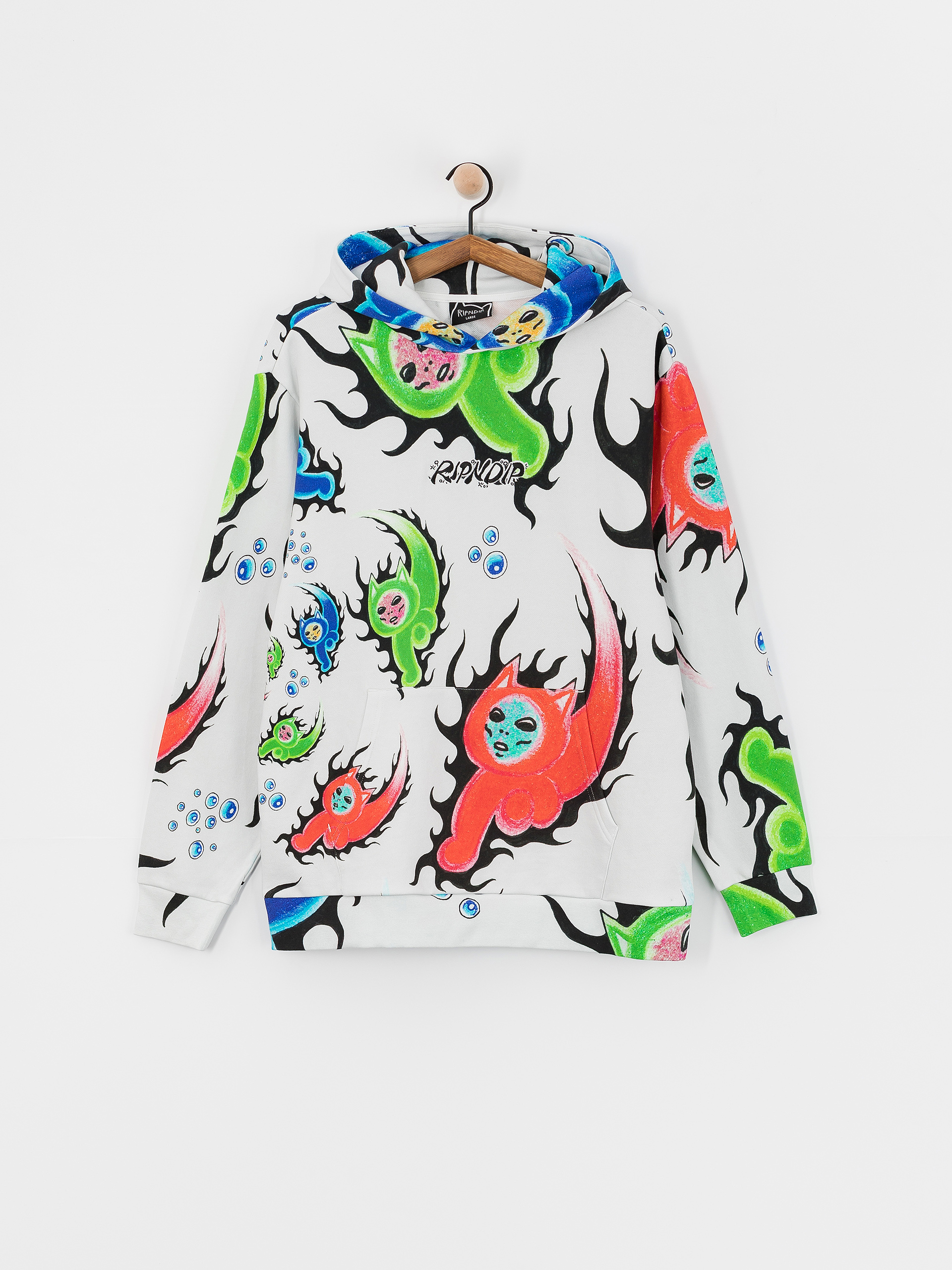 Суитшърт с качулка RipNDip Ember HD (dusty grey)