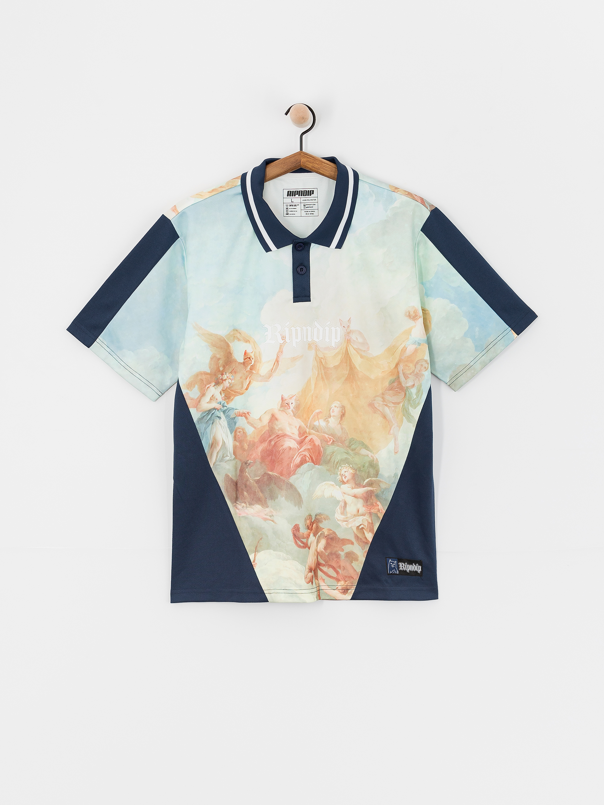 Тениска RipNDip Heavens Waiting Soccer Jersey (navy multi)