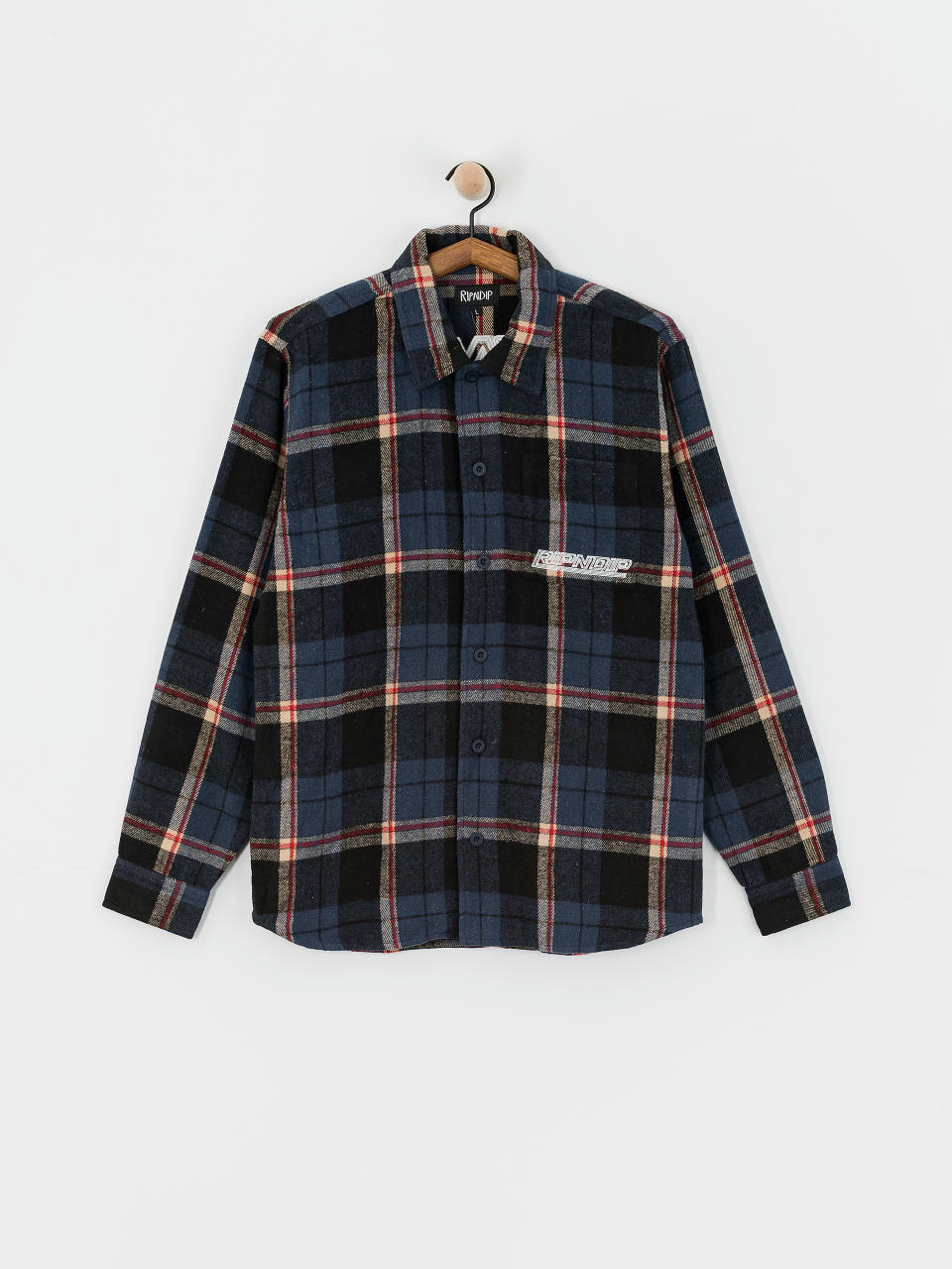 Риза RipNDip Robo Button Up Flannel (navy)