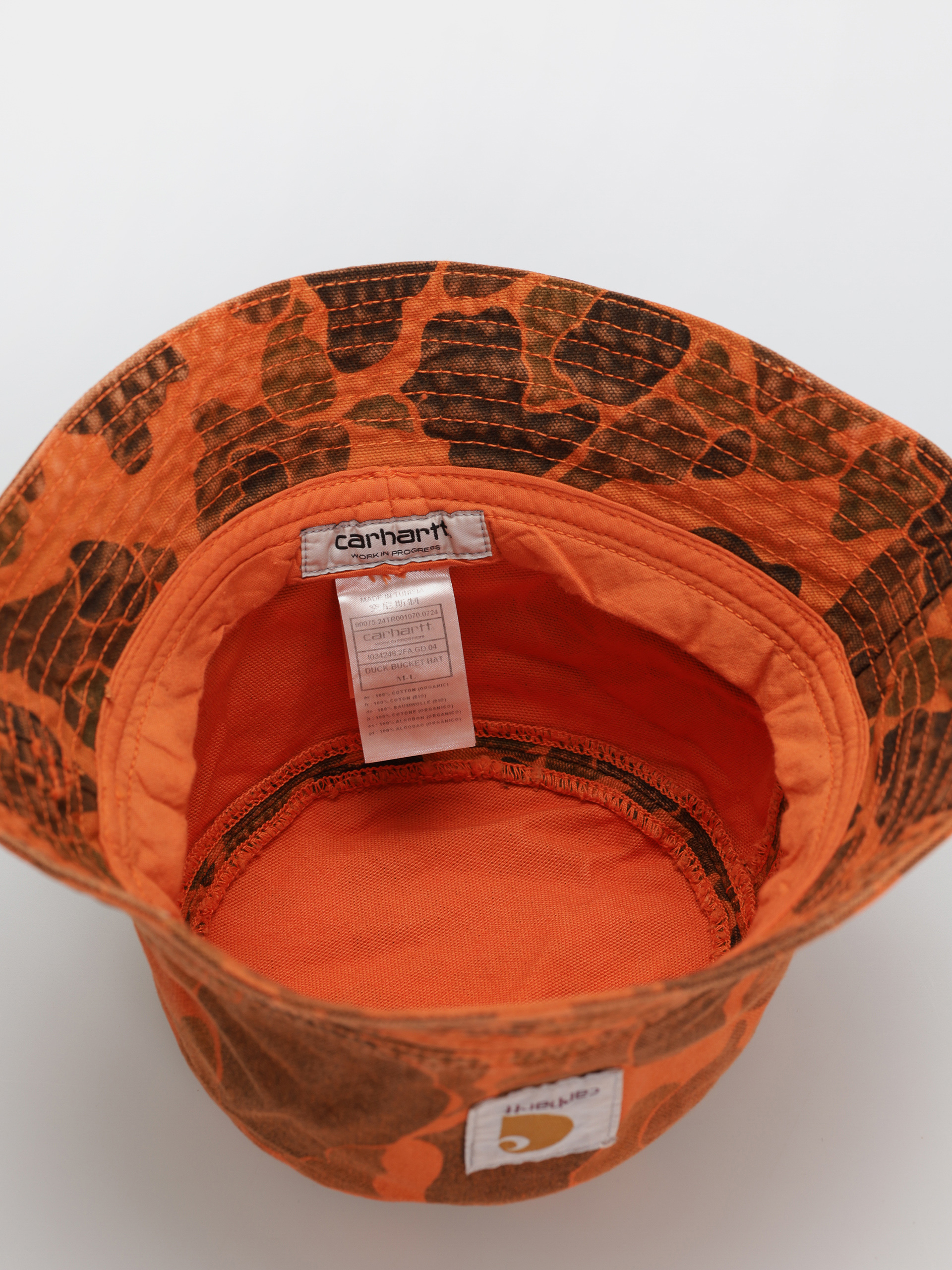 Шапка с периферия Carhartt WIP Duck Bucket (camo duck/green/turmeric)