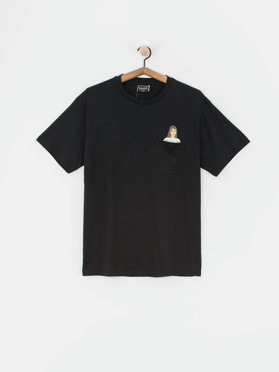 Тениска RipNDip Flashing Kittys Pocket (black)