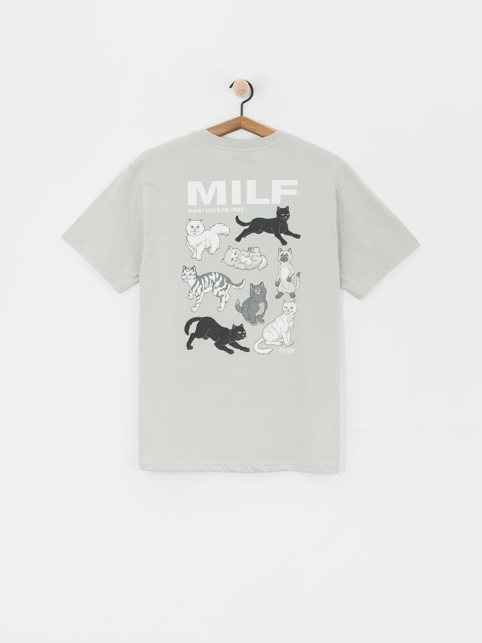 Тениска RipNDip Man I Love Felines (grey)