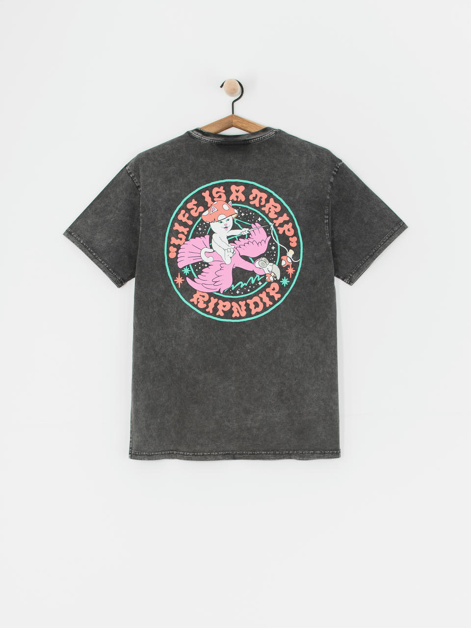 Тениска RipNDip Take A Trip (black wash)