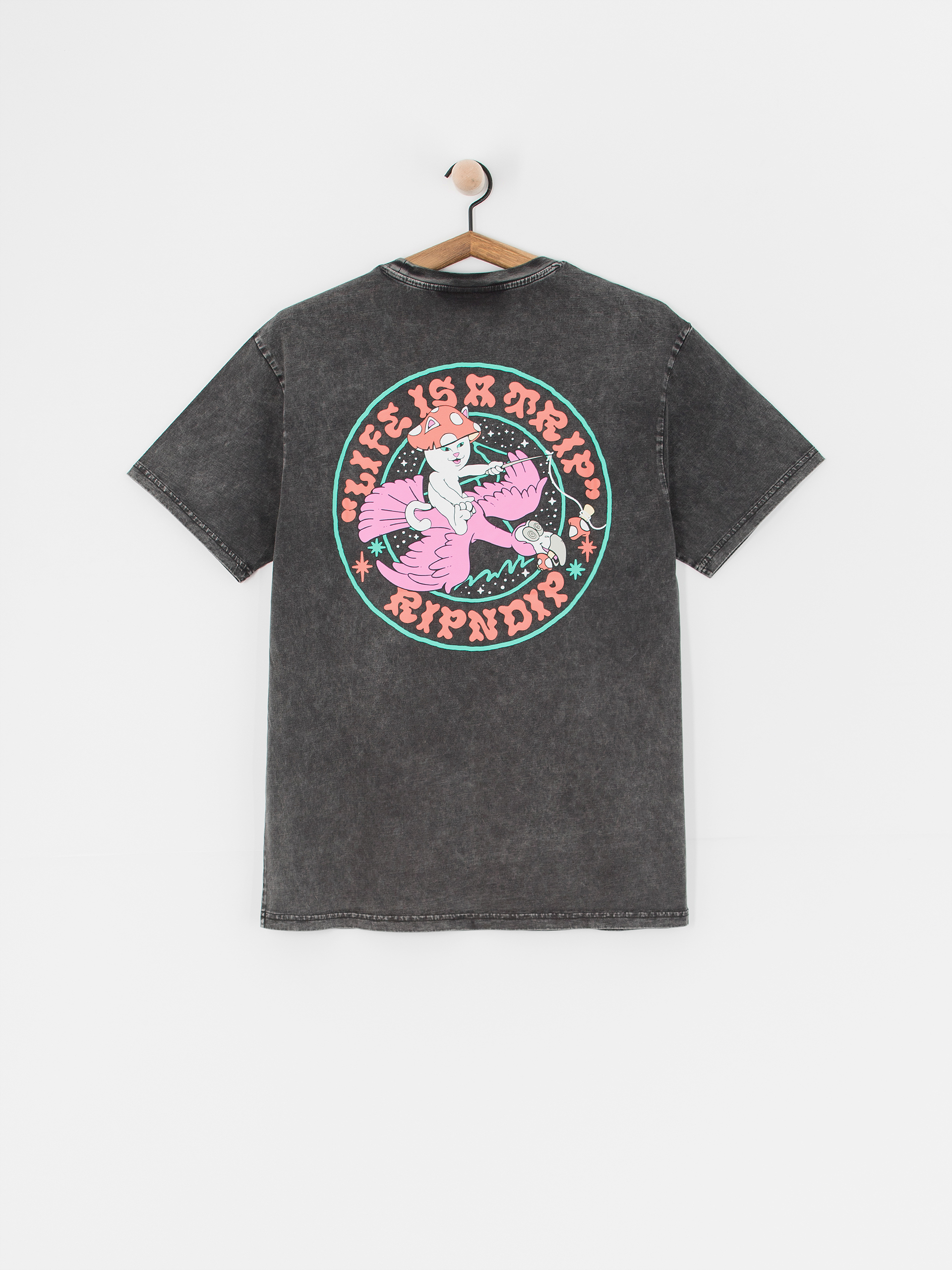 Тениска RipNDip Take A Trip (black wash)