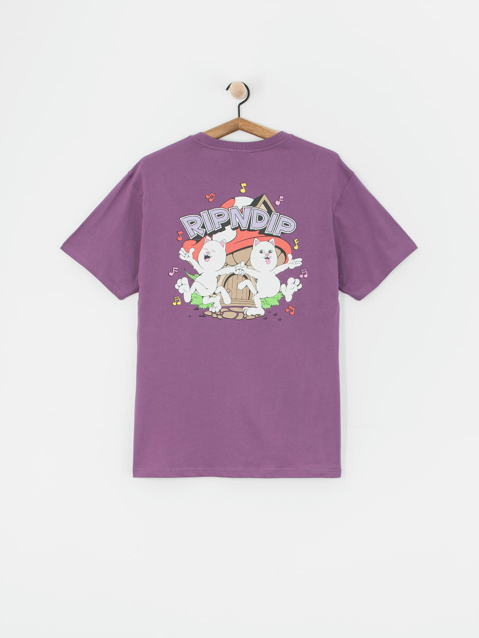 Тениска RipNDip Shroom House (plum)