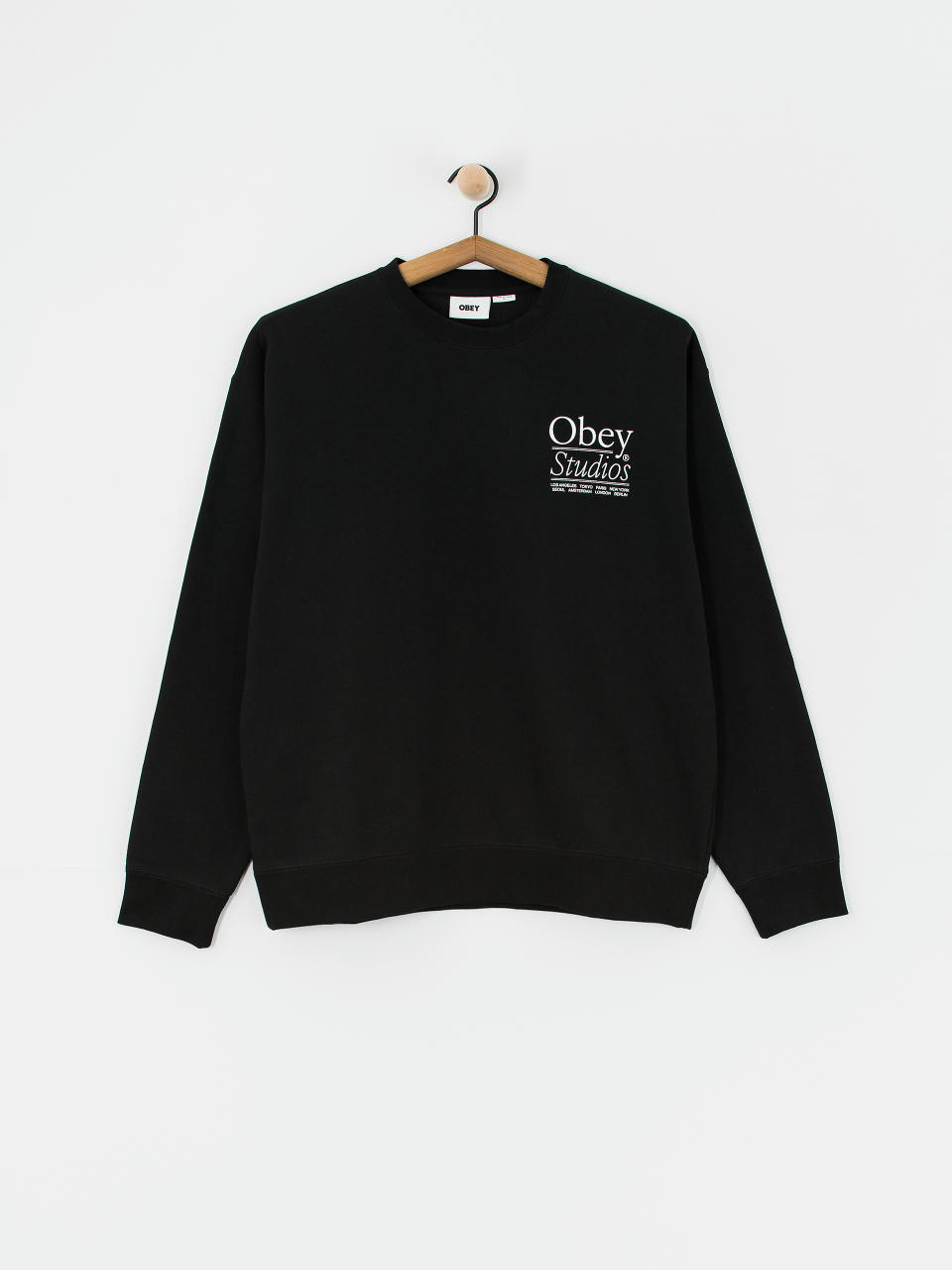 Суитшърт OBEY Studios (black)