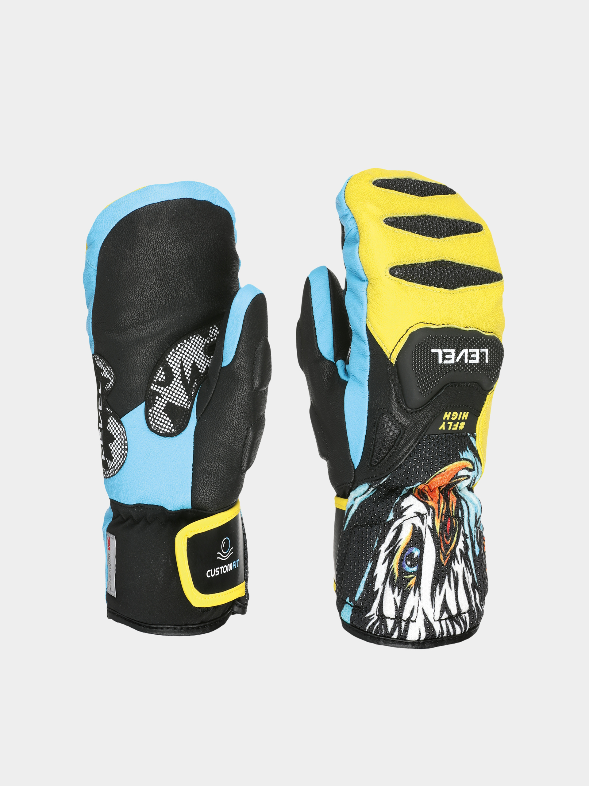 u0420u044au043au0430u0432u0438u0446u0438 Level Sq Jr Cf Mitt JR (yellow blue)