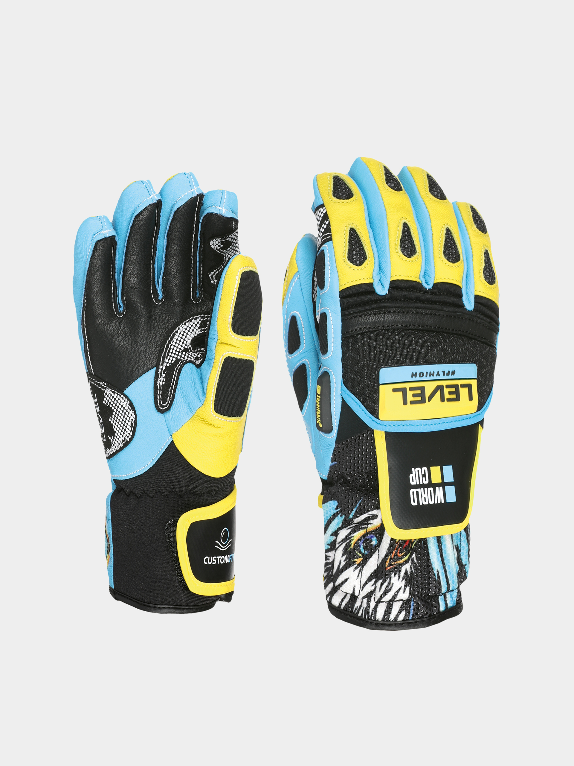 Ръкавици Level Worldcup Jr Cf JR (yellow blue)